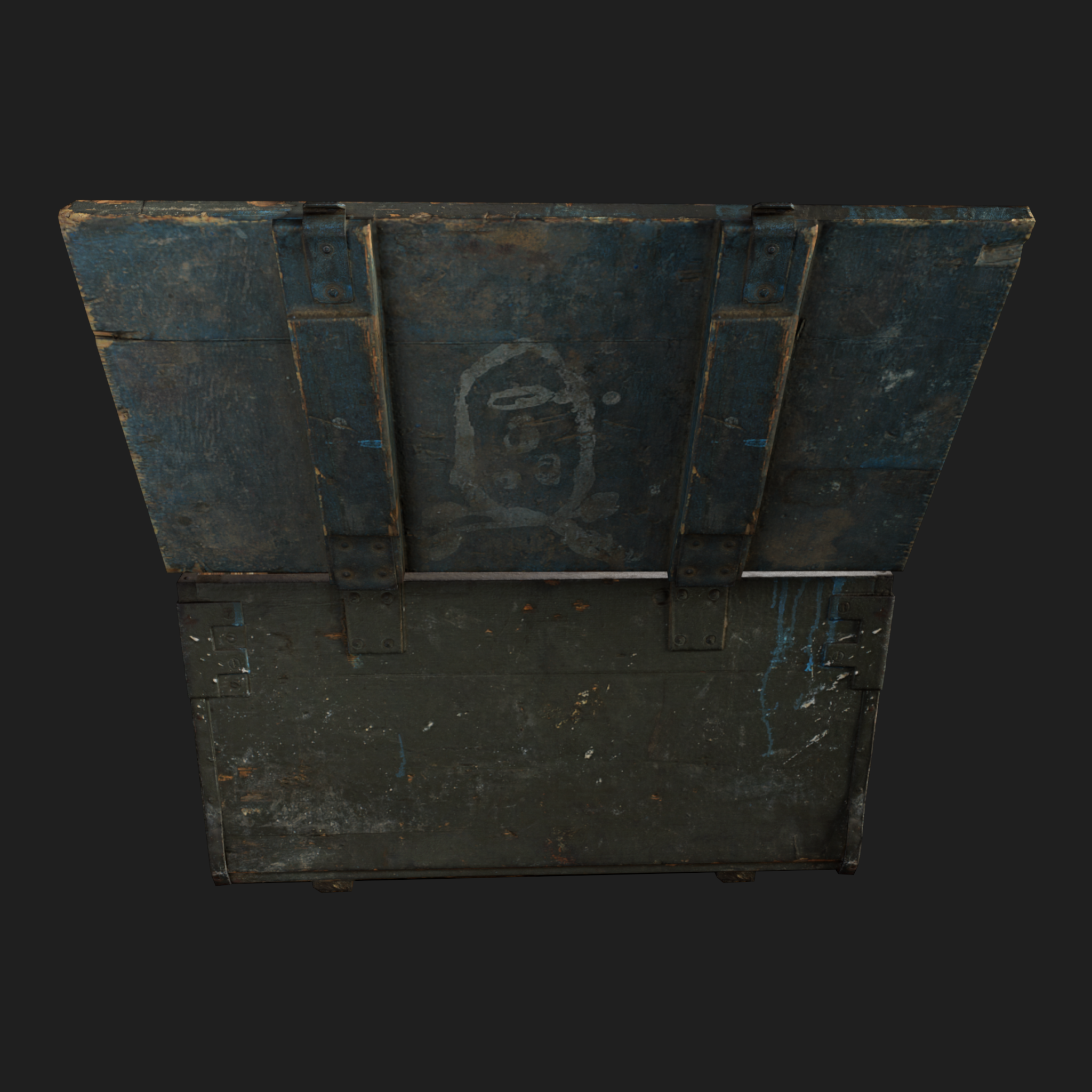 3D Ammo Wooden Green Box