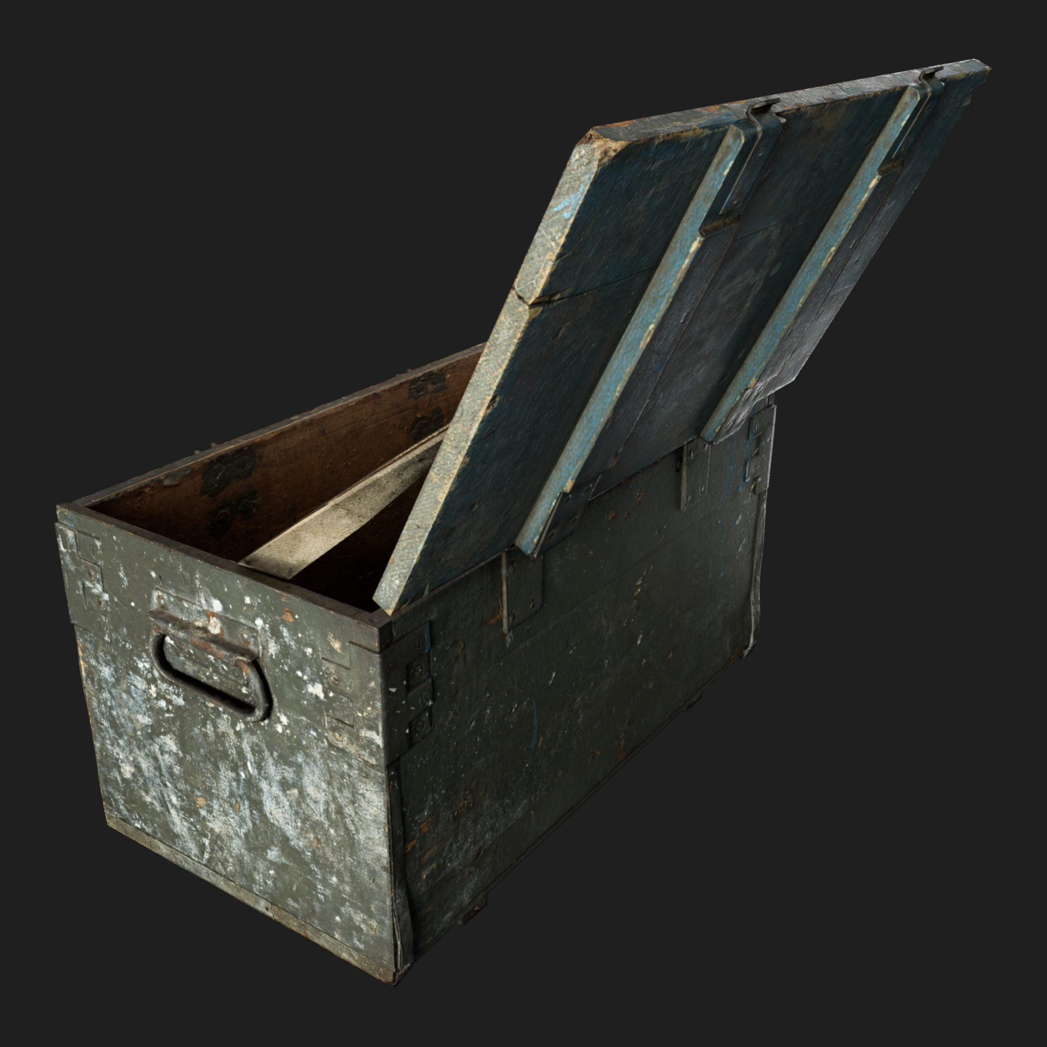 3D Ammo Wooden Green Box
