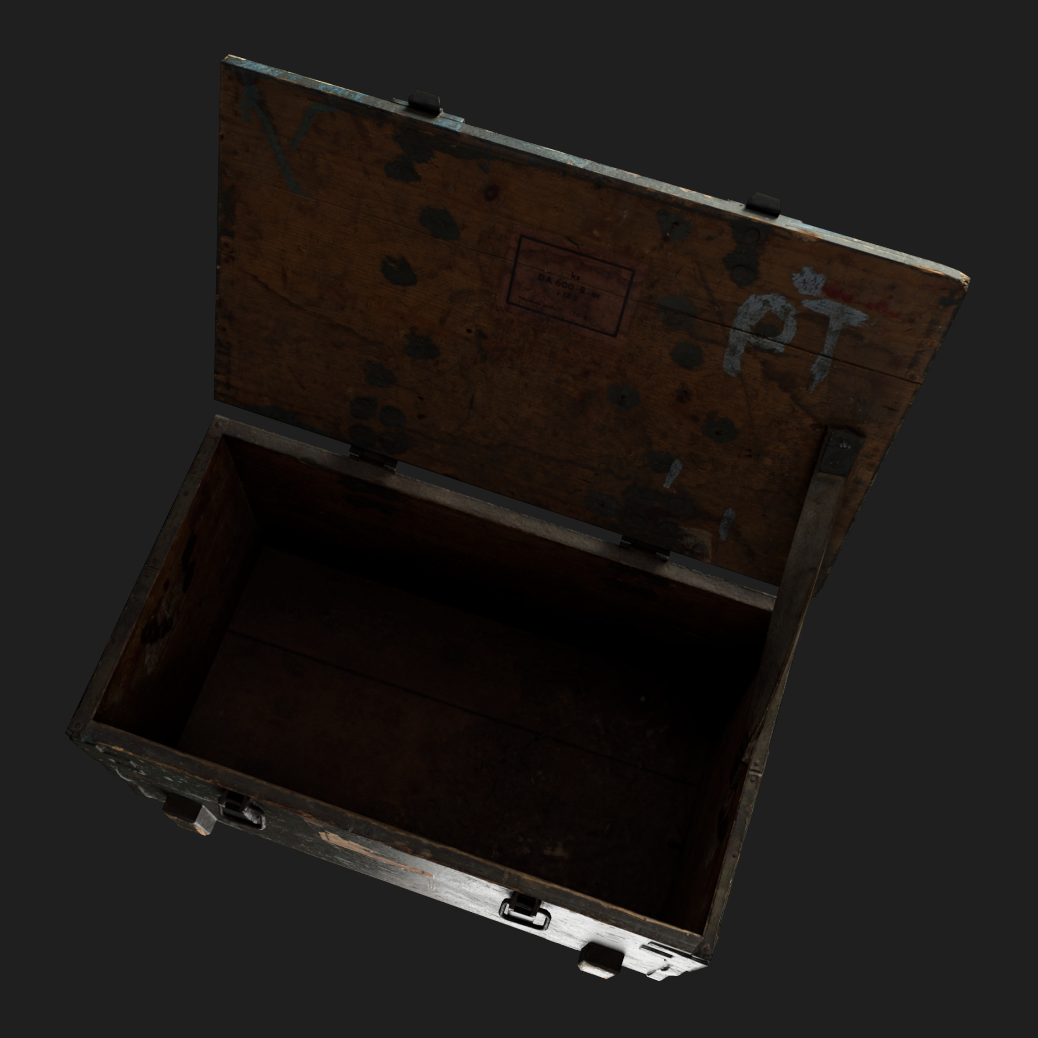3D Ammo Wooden Green Box