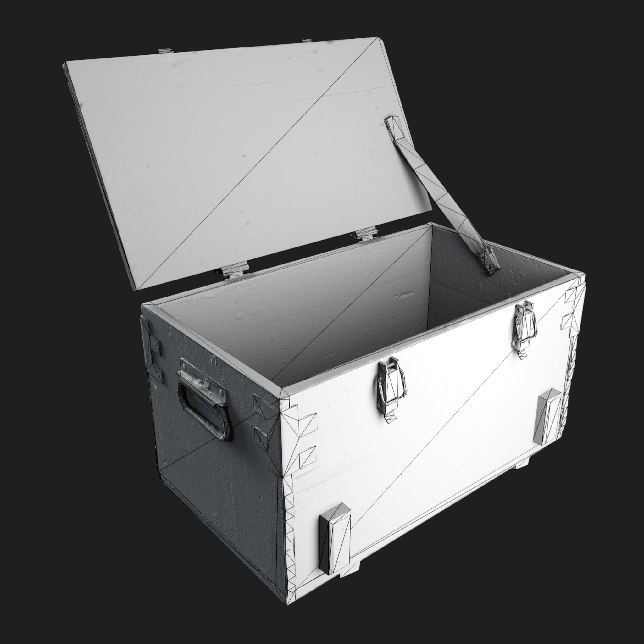 3D Ammo Wooden Green Box