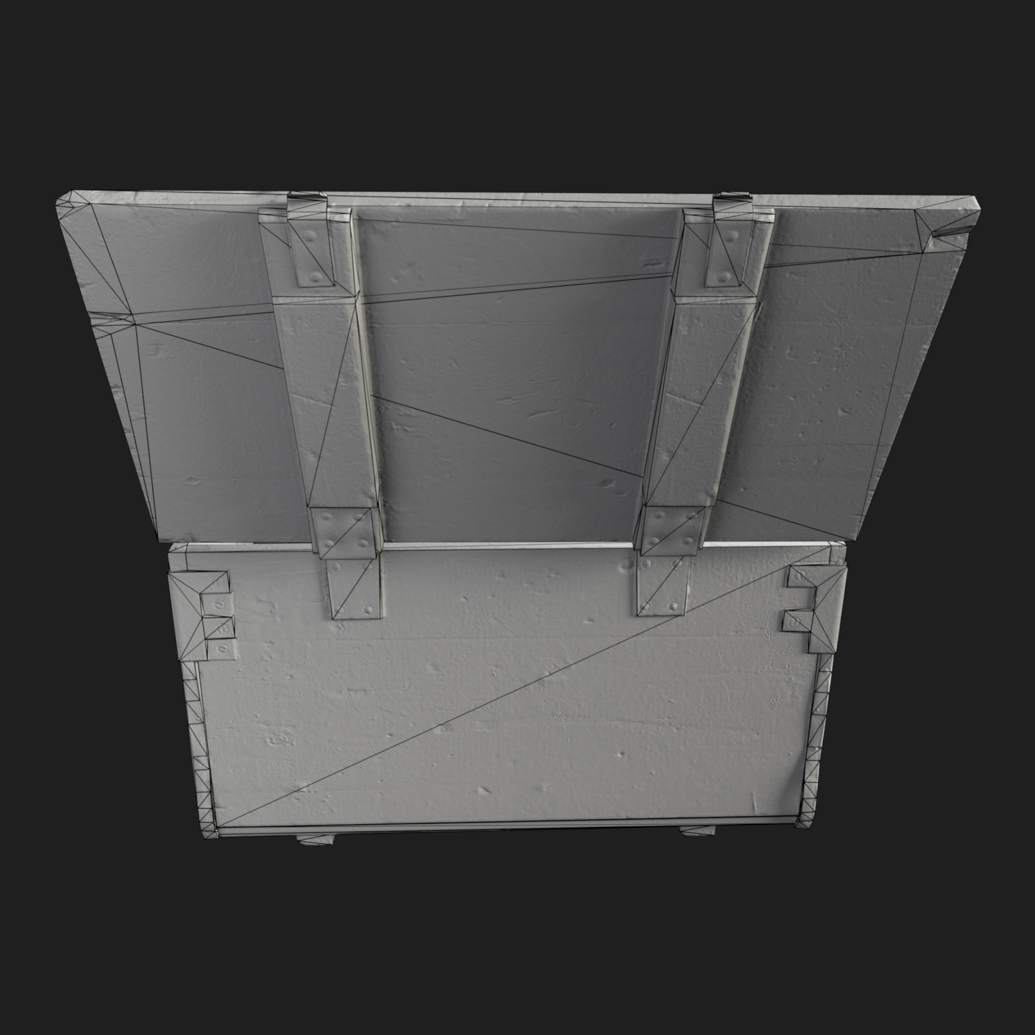 3D Ammo Wooden Green Box