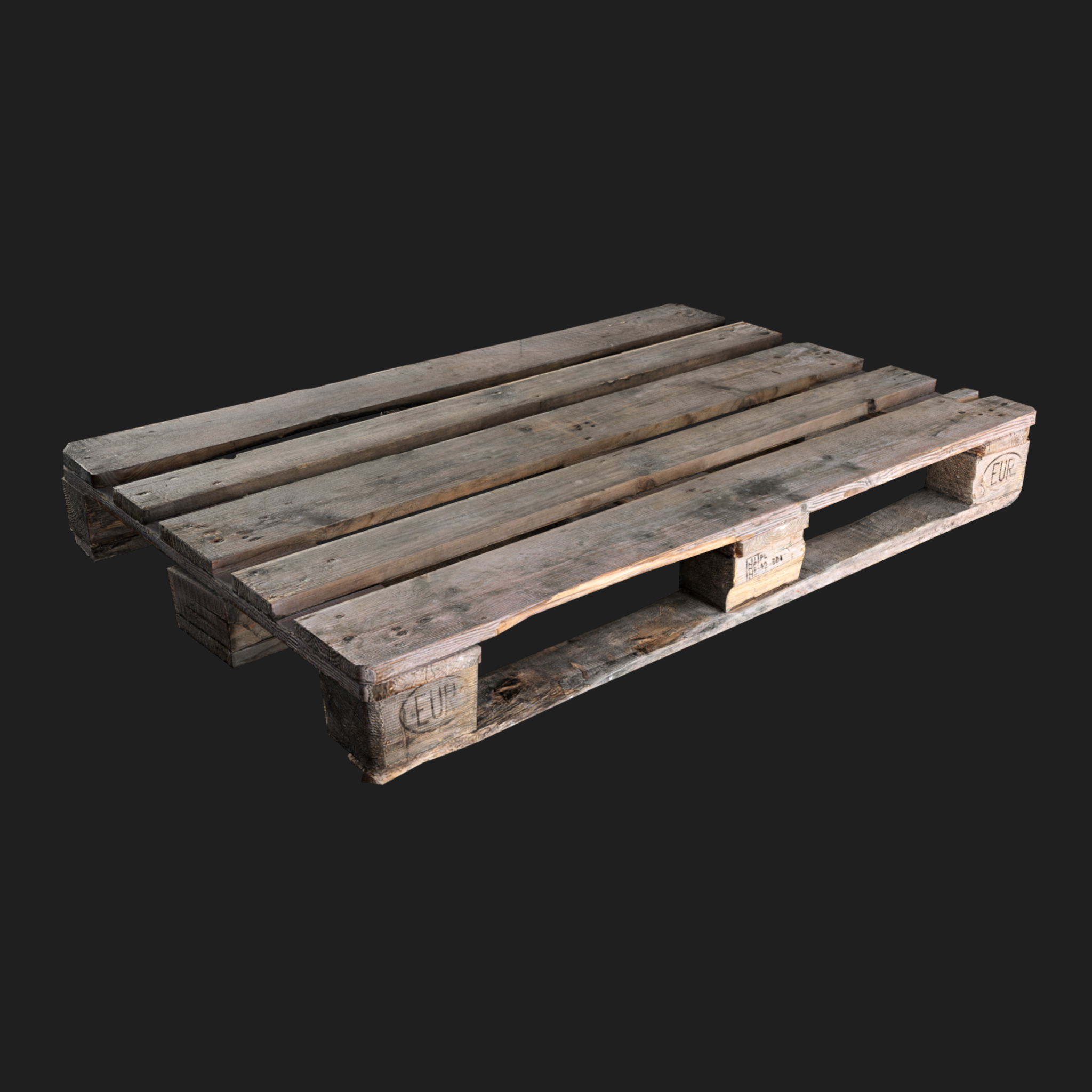 3D Model of Wooden Palette