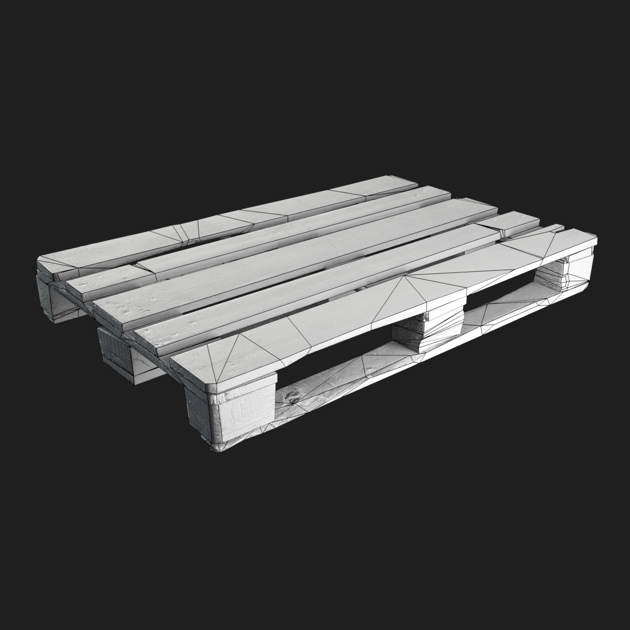 3D Palette Wooden