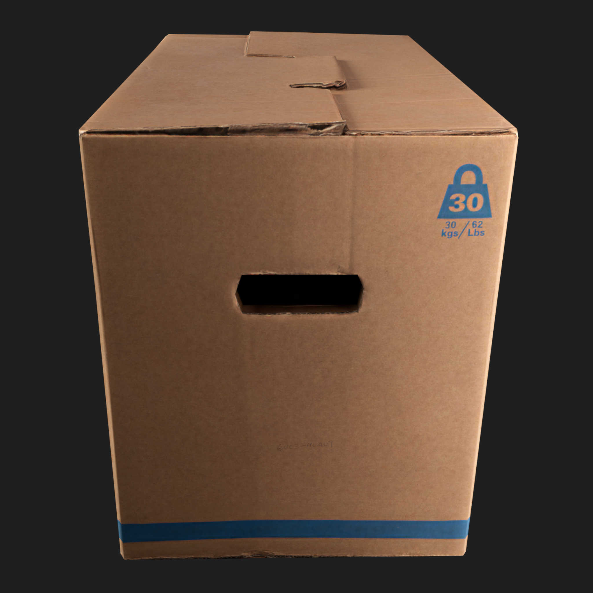 3D Cardboard Box Closed