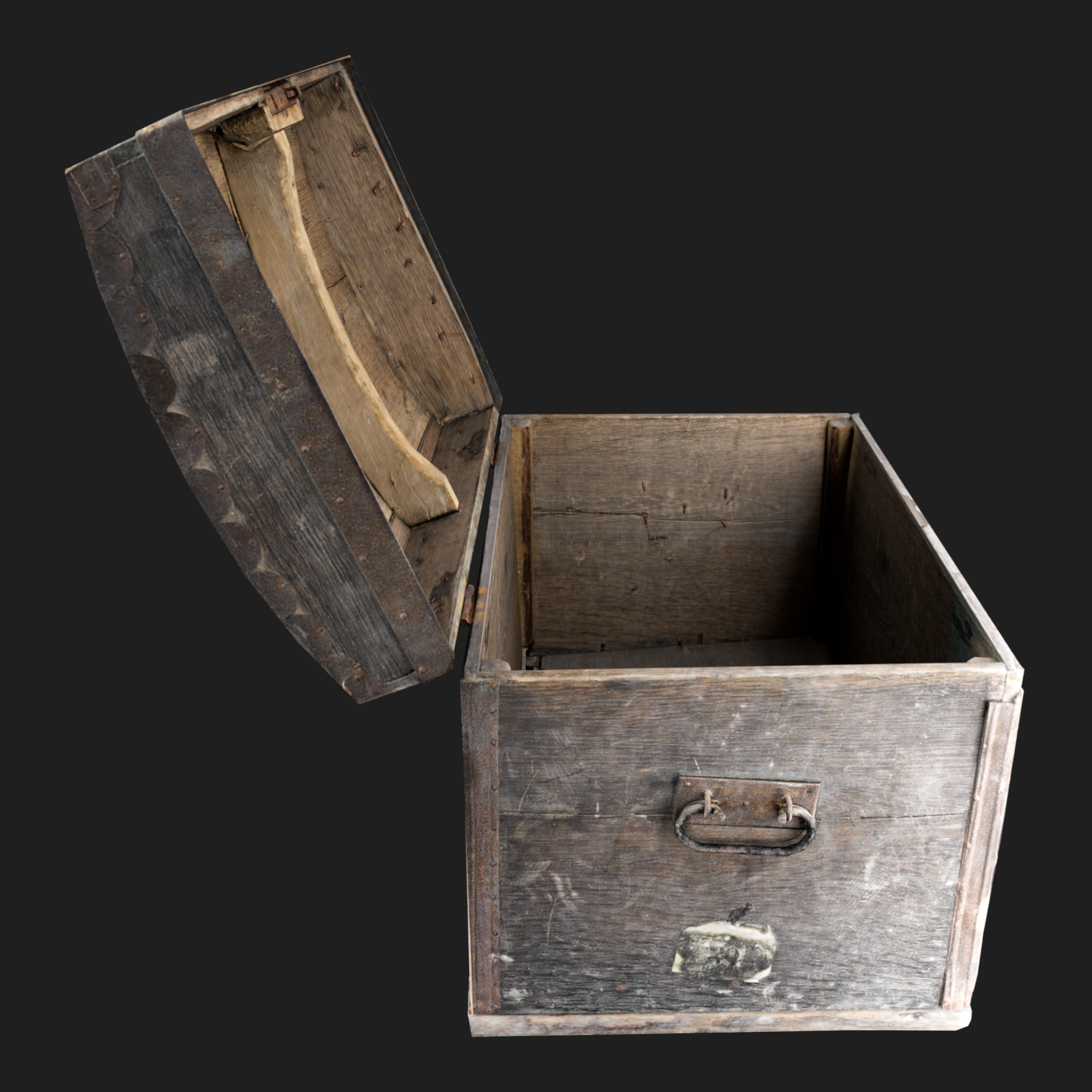 3D Furniture: Chest Wooden Open