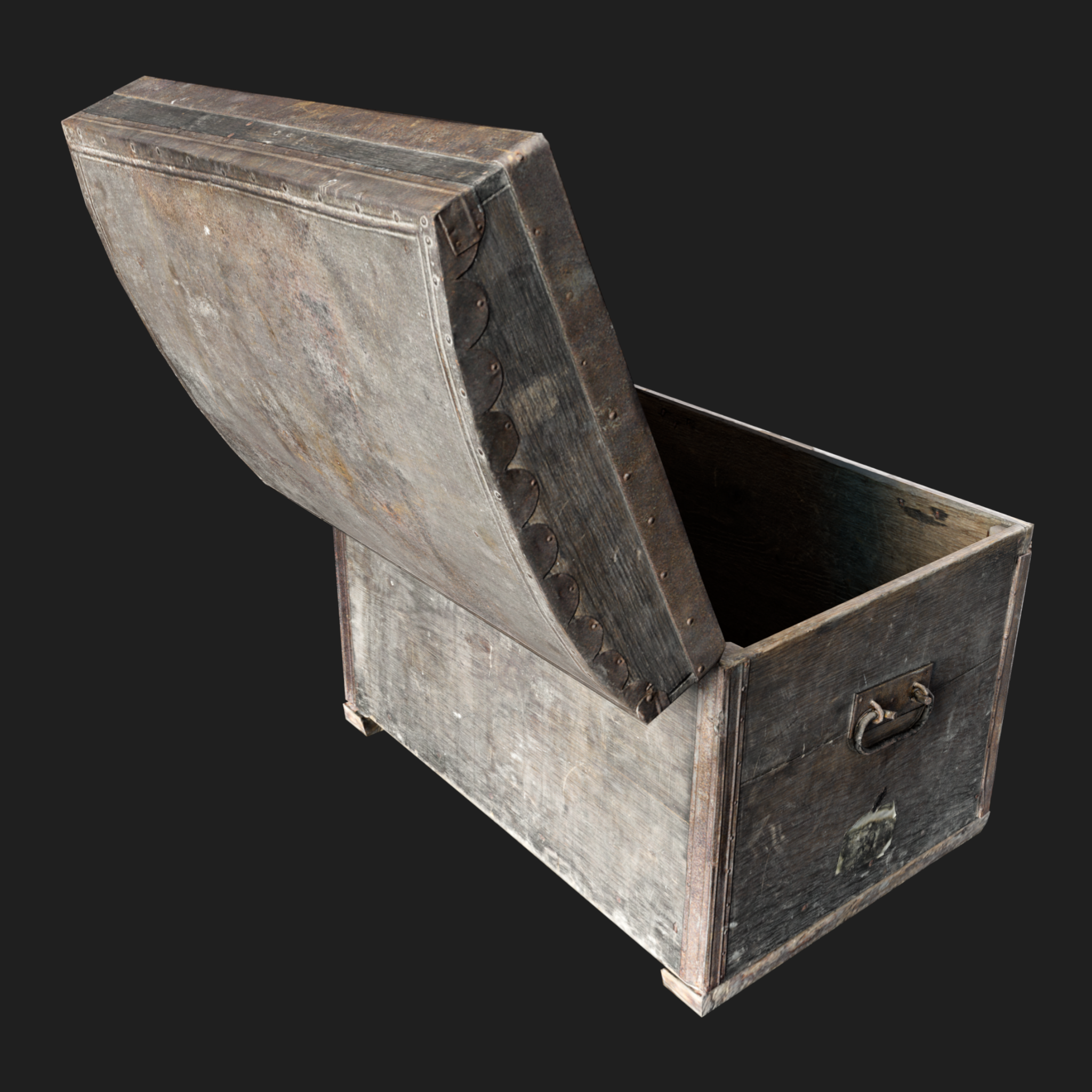 3D Furniture: Chest Wooden Open