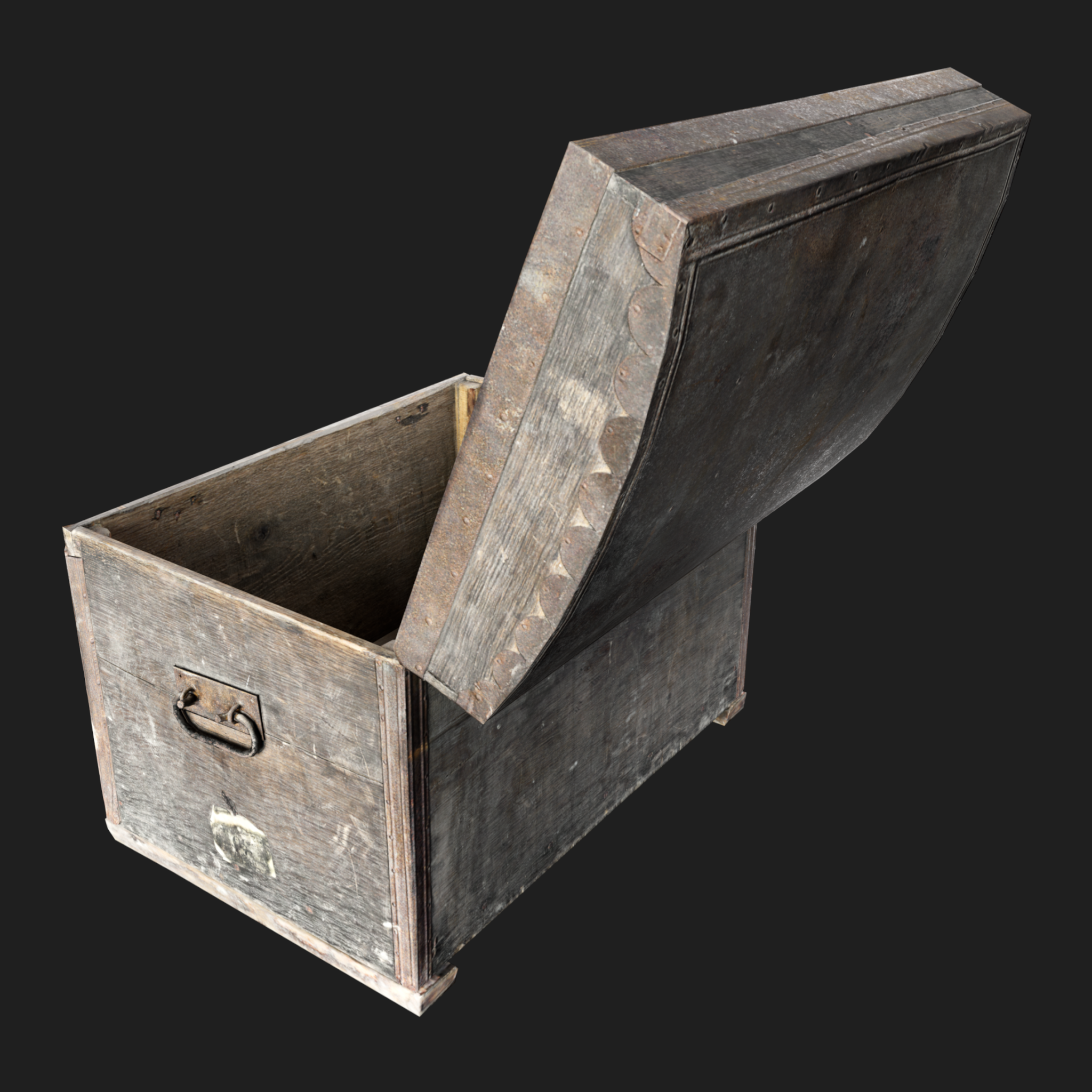 3D Furniture: Chest Wooden Open