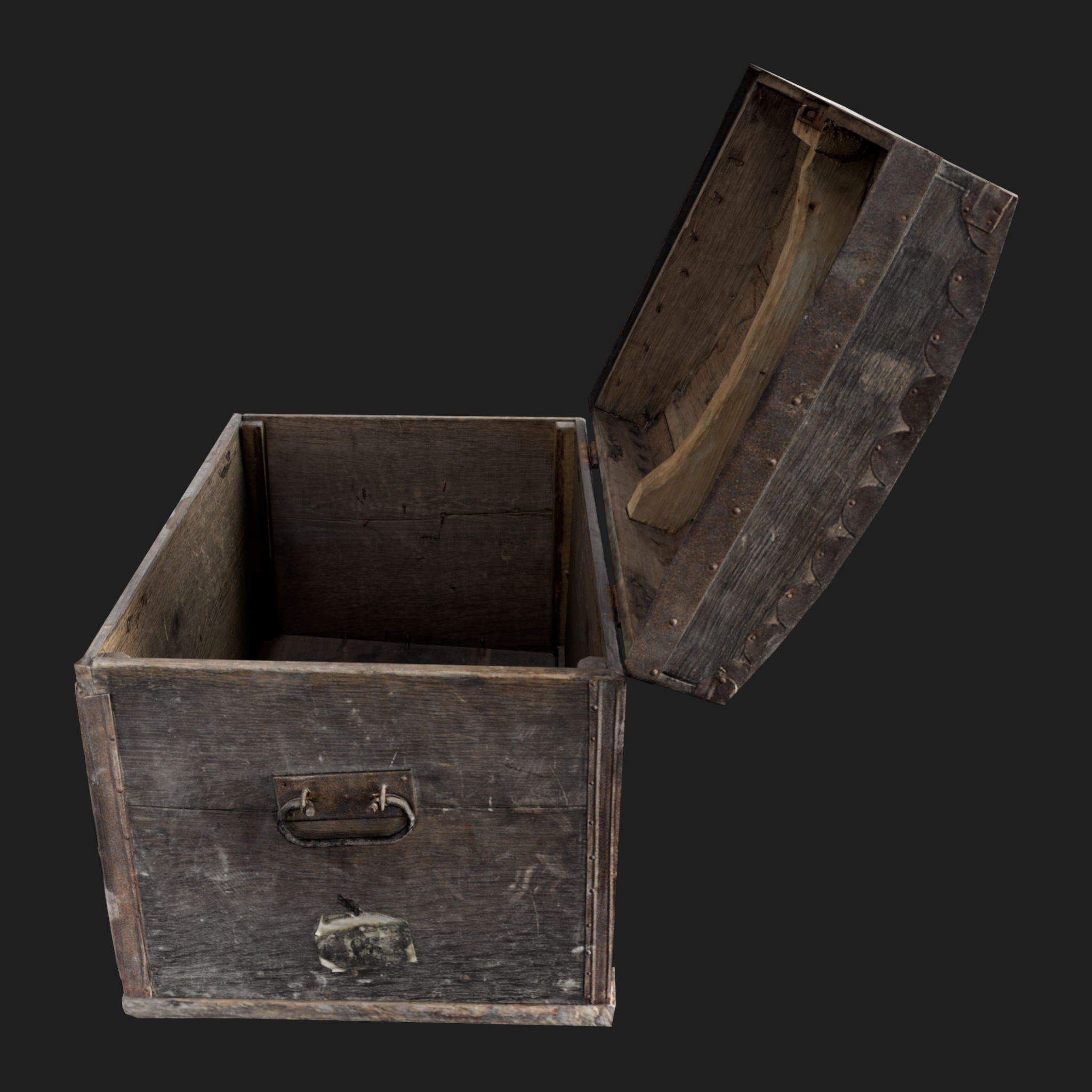 3D Furniture: Chest Wooden Open