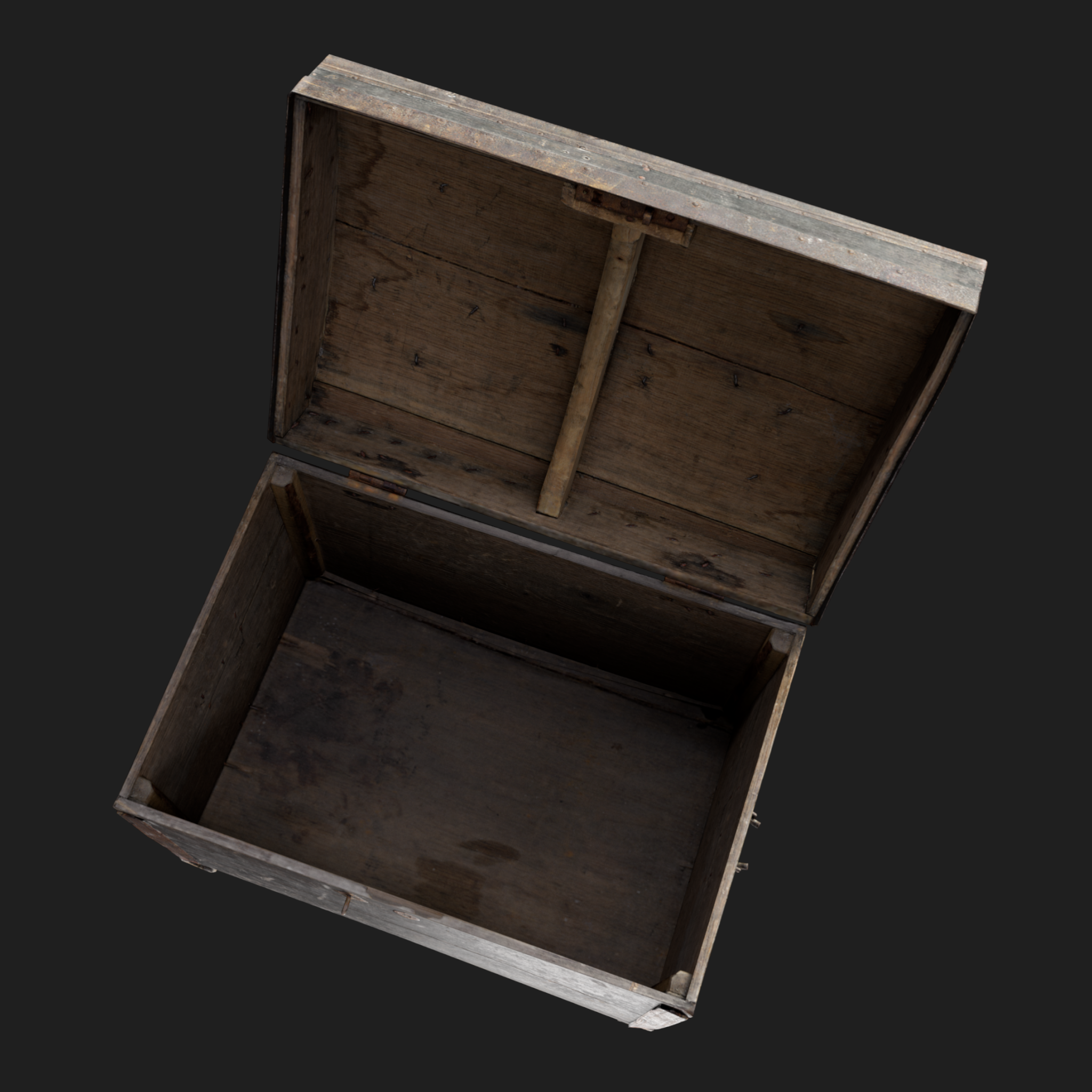 3D Furniture: Chest Wooden Open