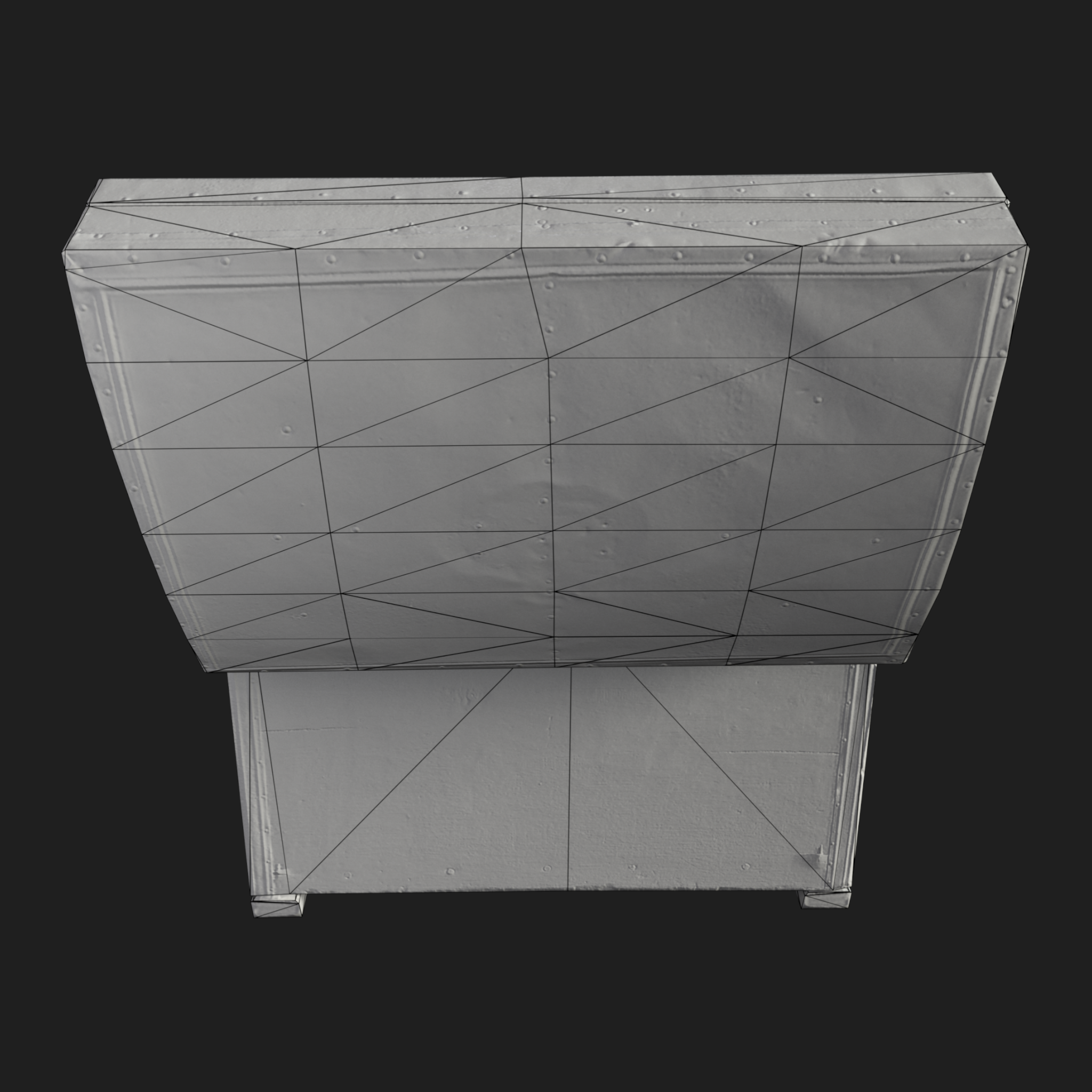 3D Furniture: Chest Wooden Open