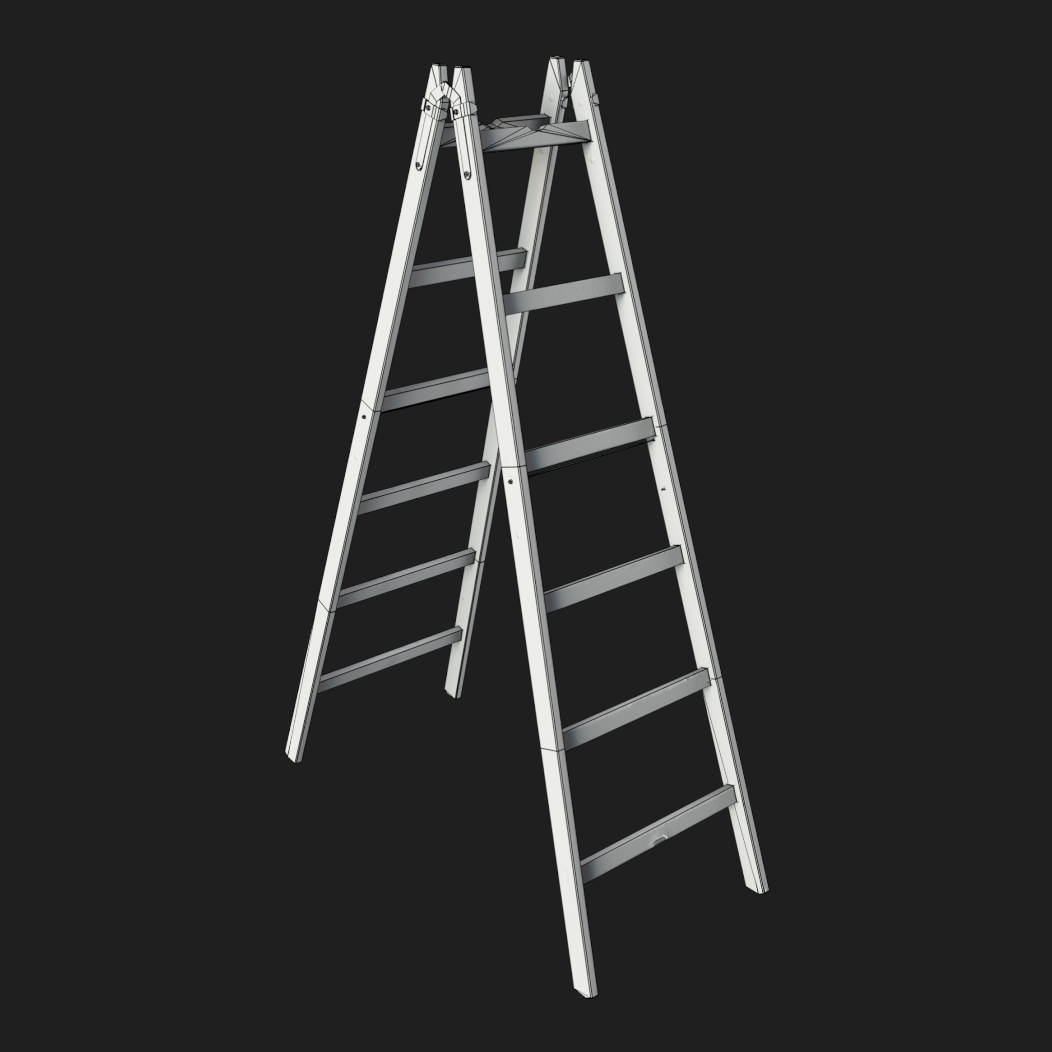 3D Ladder Wood