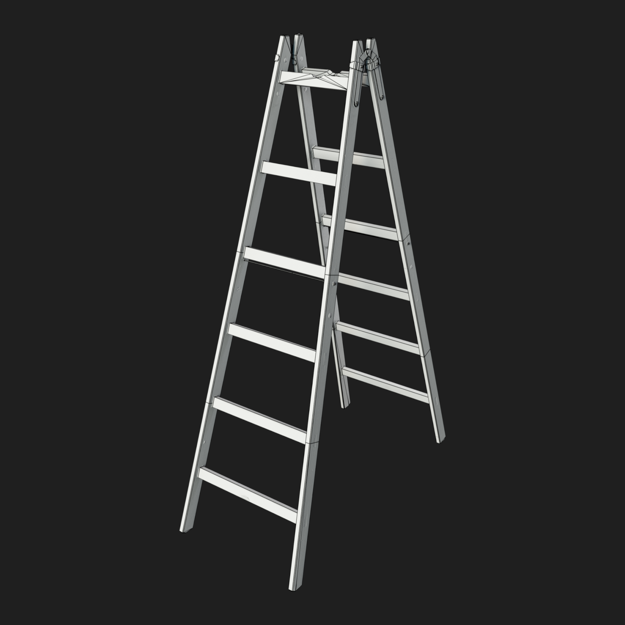3D Ladder Wood