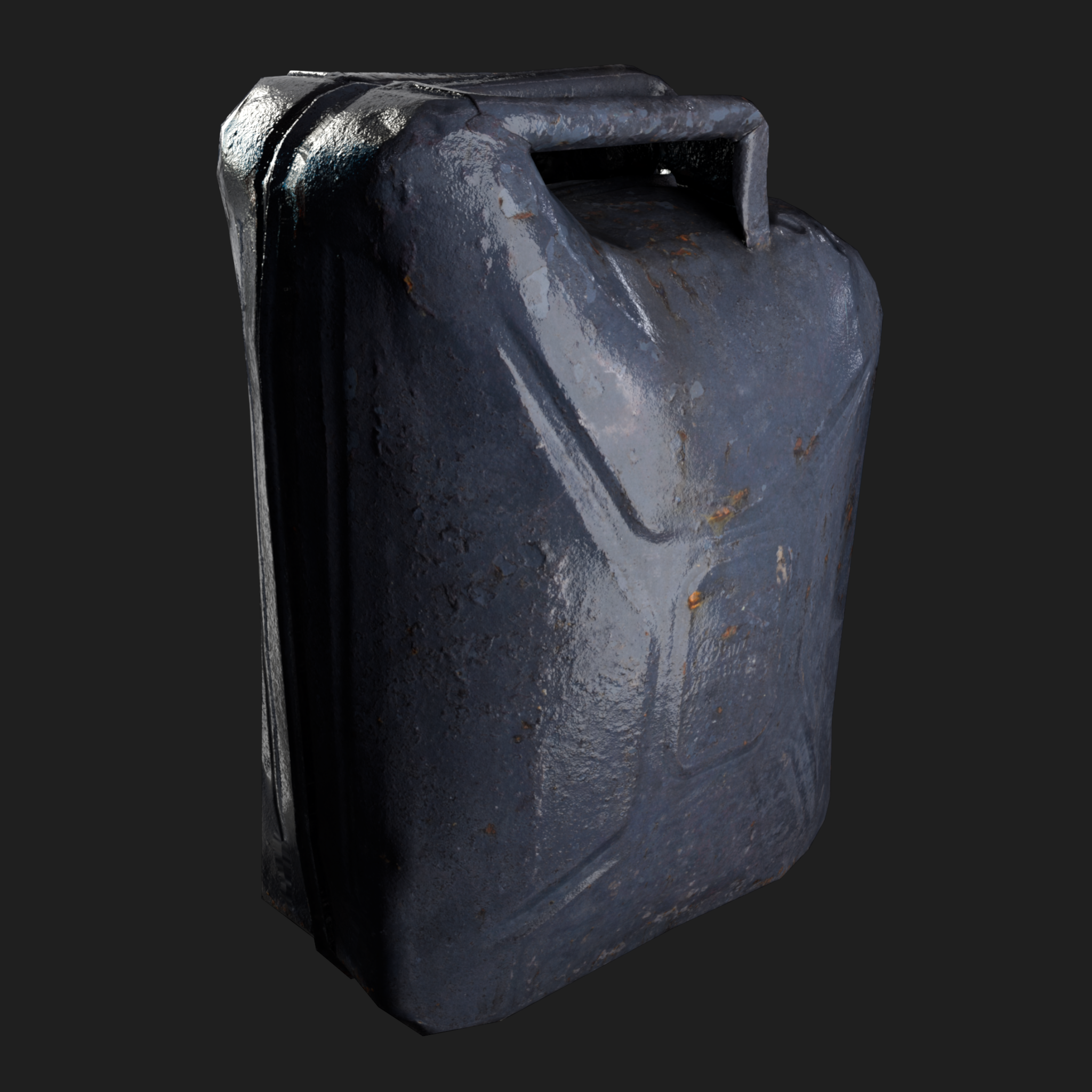 3D Burned Petrol Canister