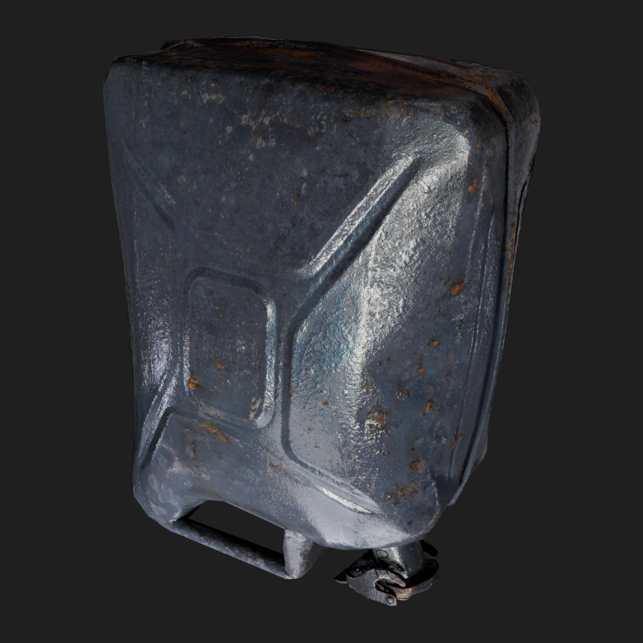 3D Burned Petrol Canister