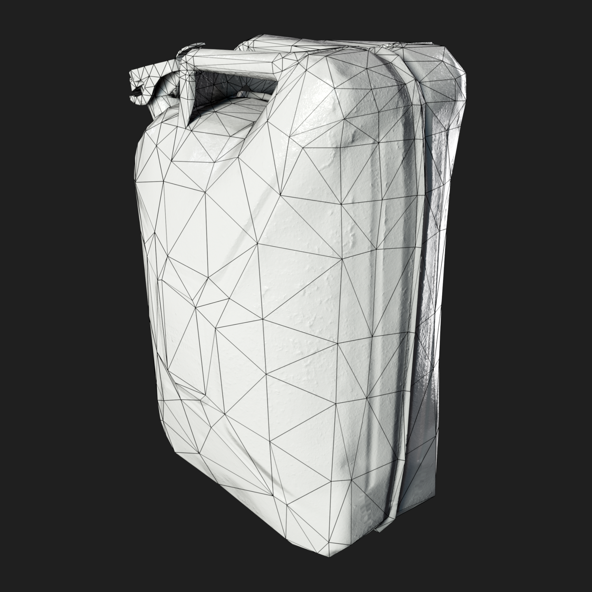3D Burned Petrol Canister