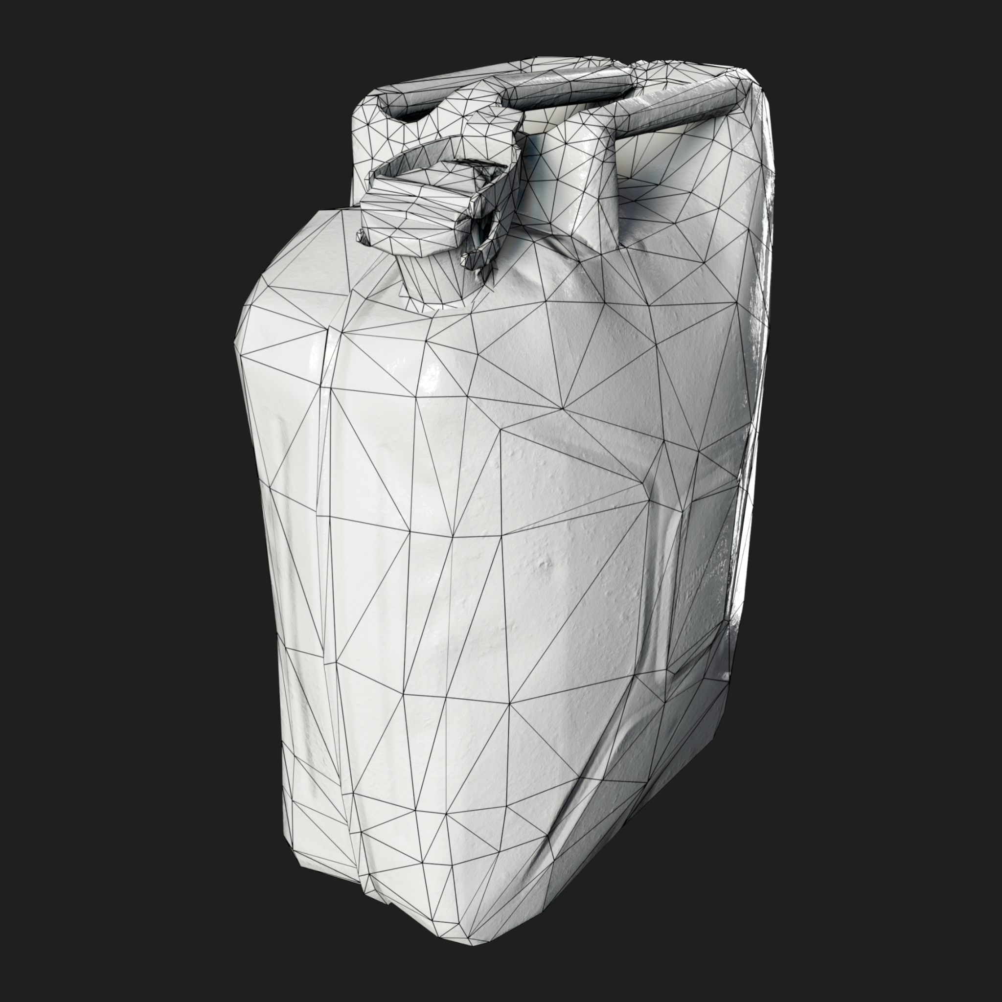 3D Burned Petrol Canister