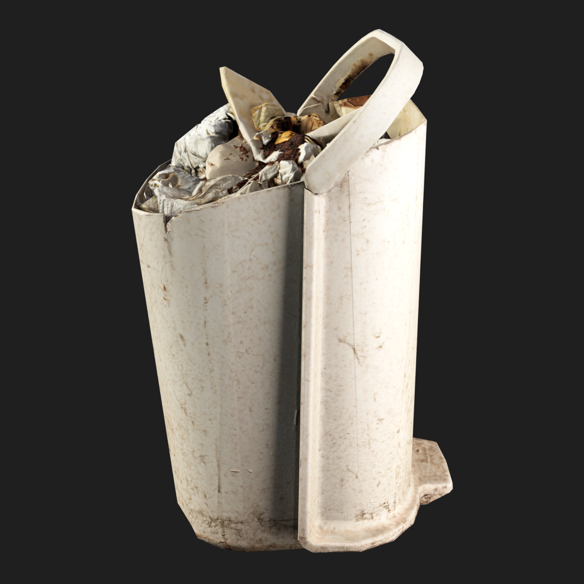 3D Plastic Basket Rubbish