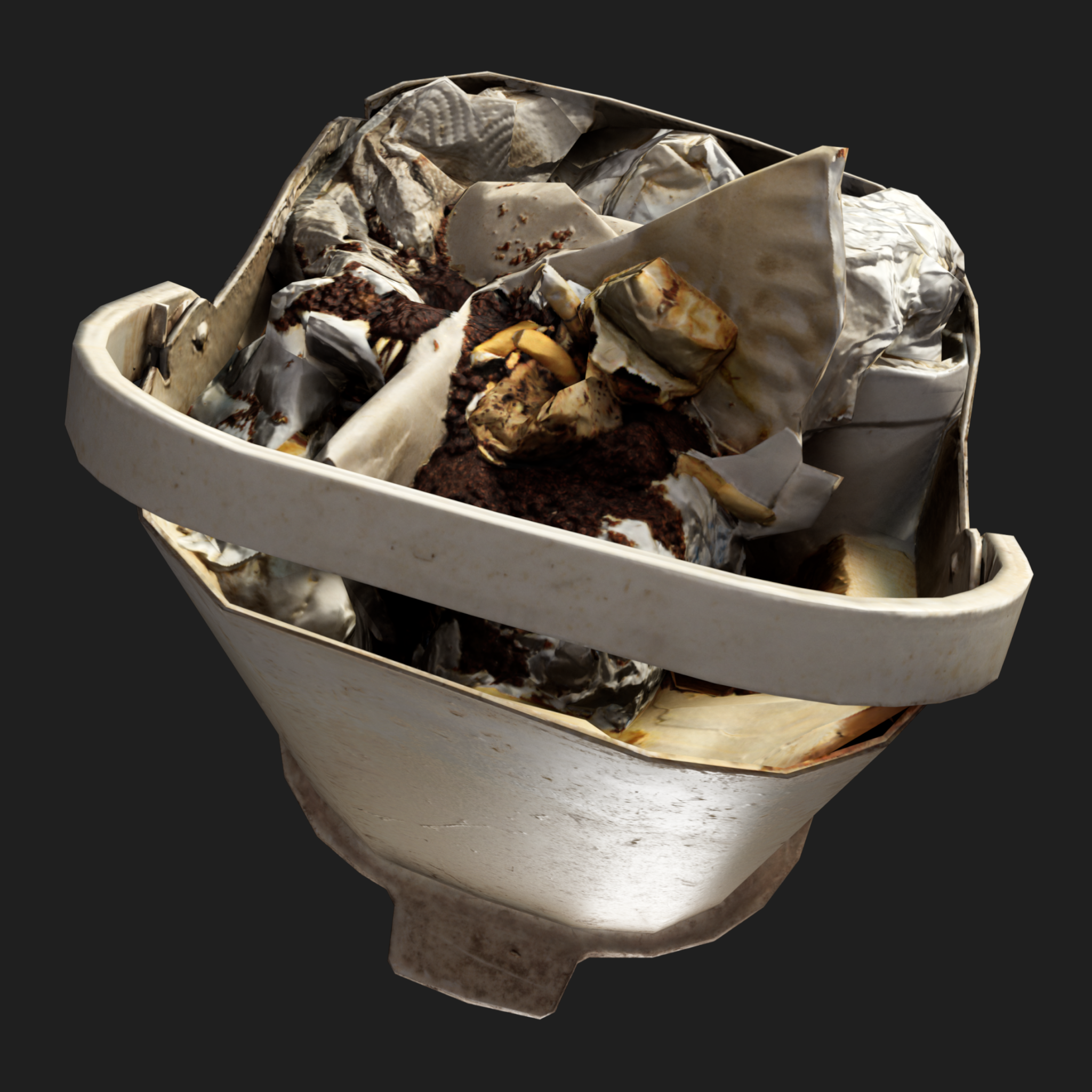 3D Plastic Basket Rubbish