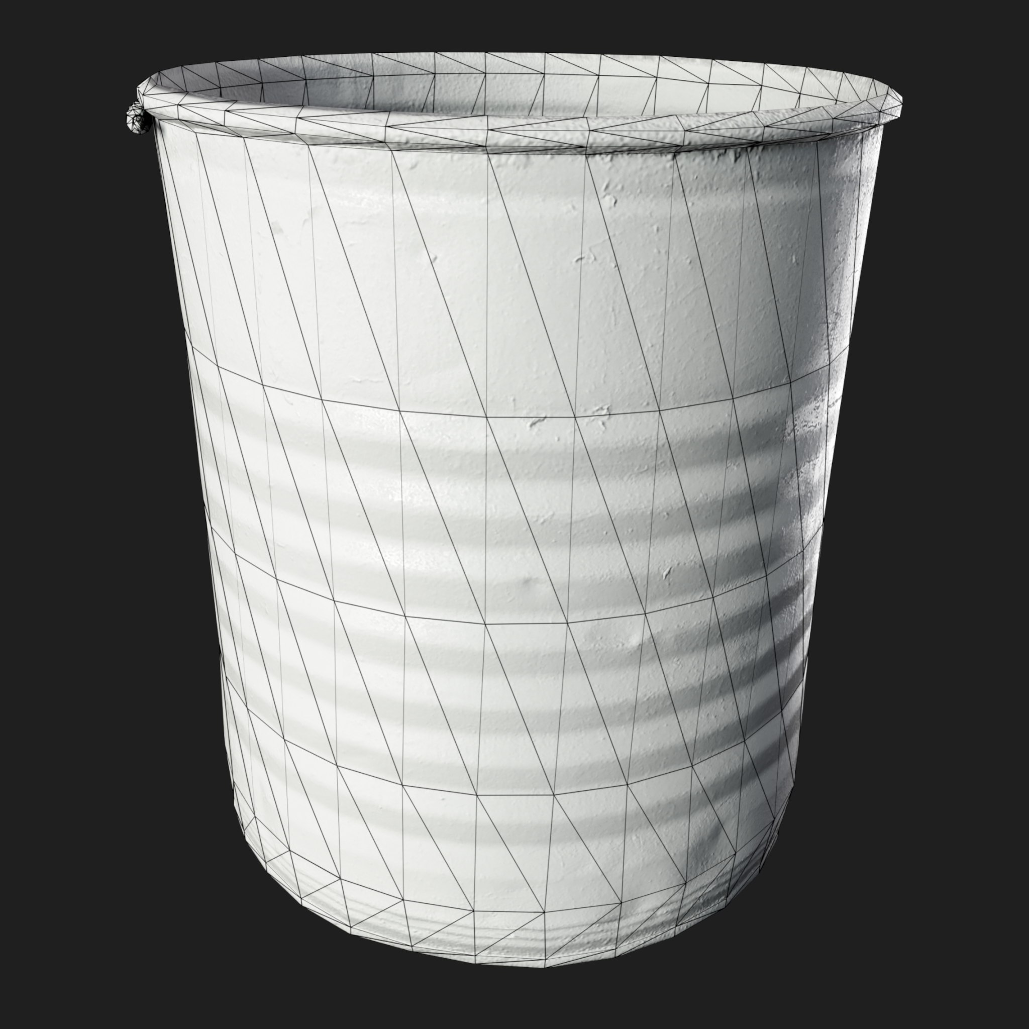 3D Red Rusty Barrel