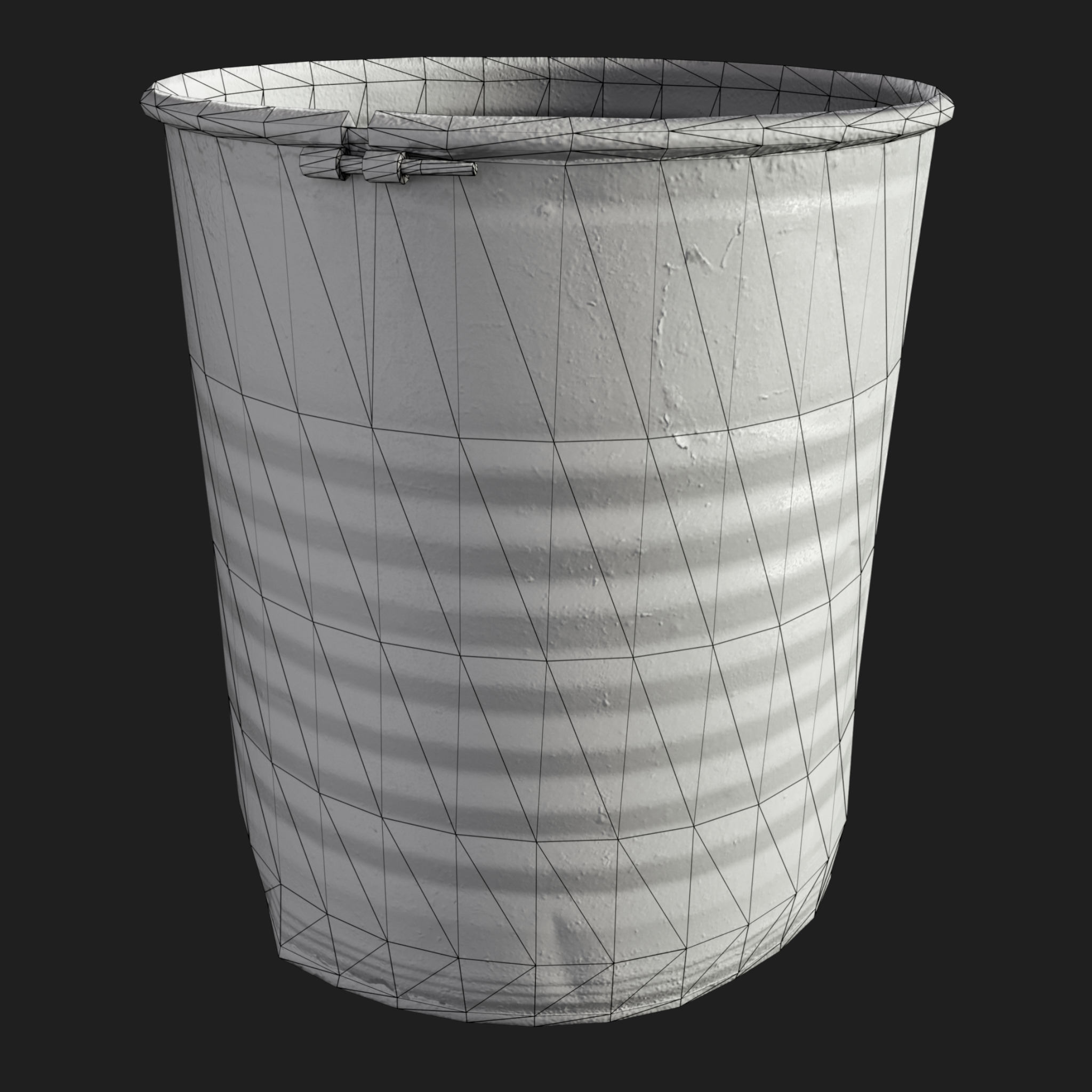 3D Red Rusty Barrel