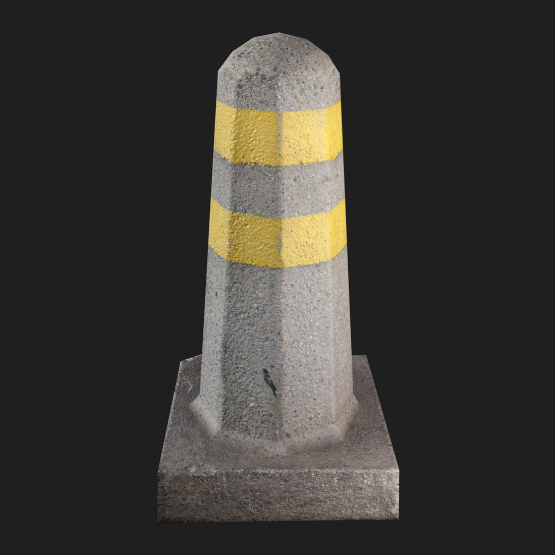 3D Column Concrete Barrier