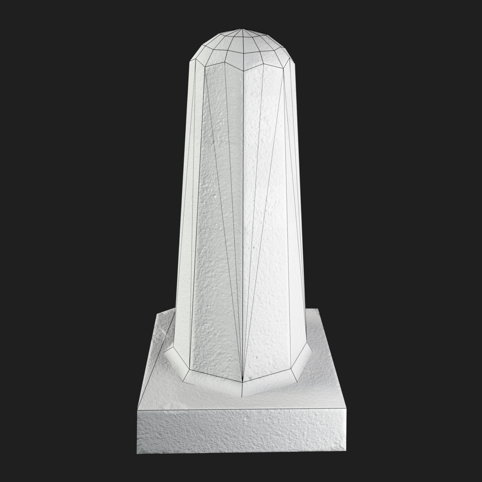 3D Column Concrete Barrier