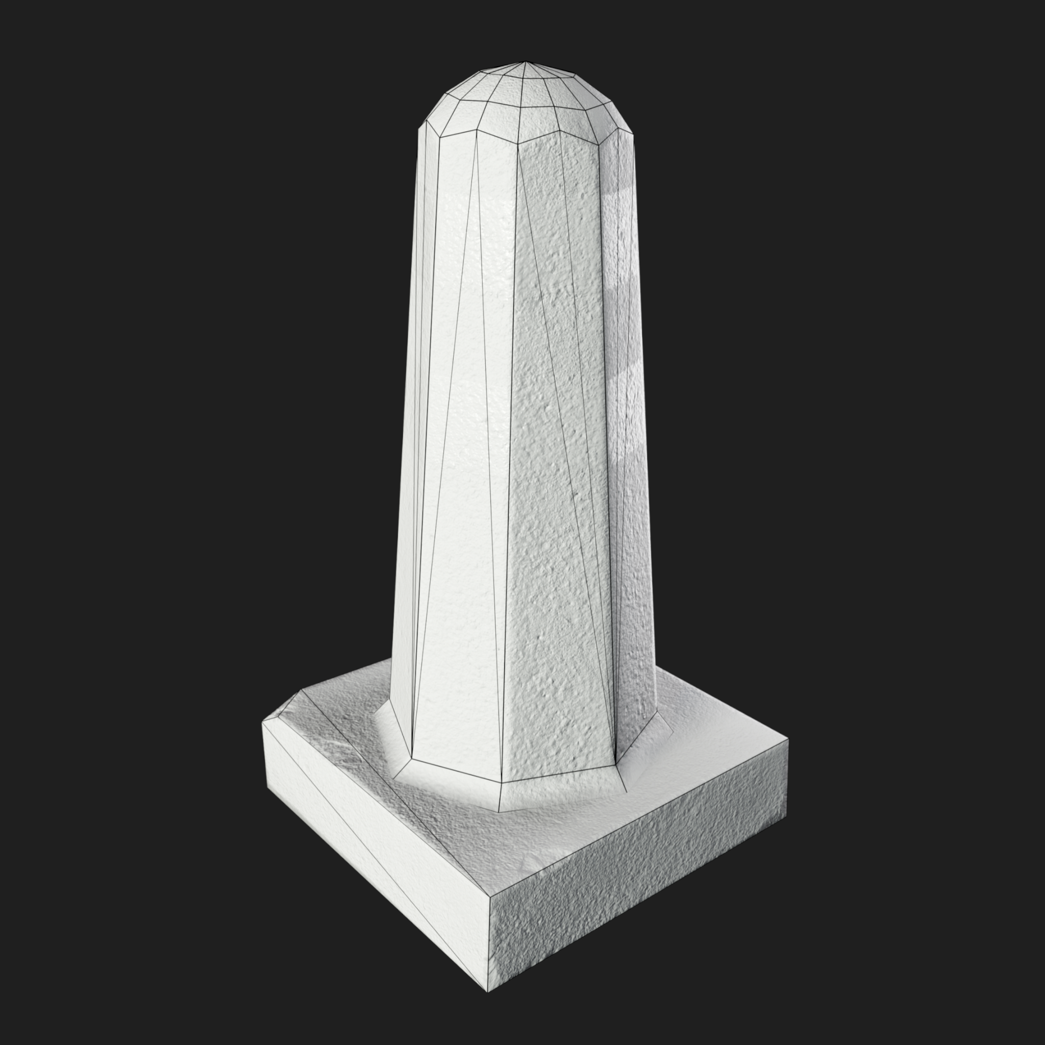3D Column Concrete Barrier