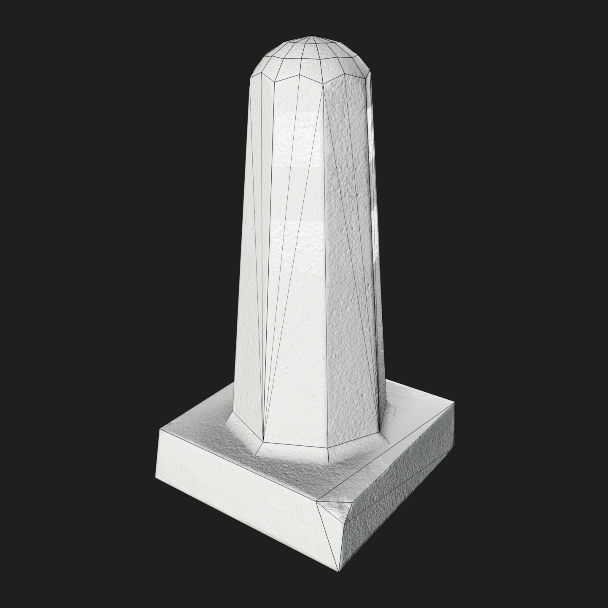 3D Column Concrete Barrier