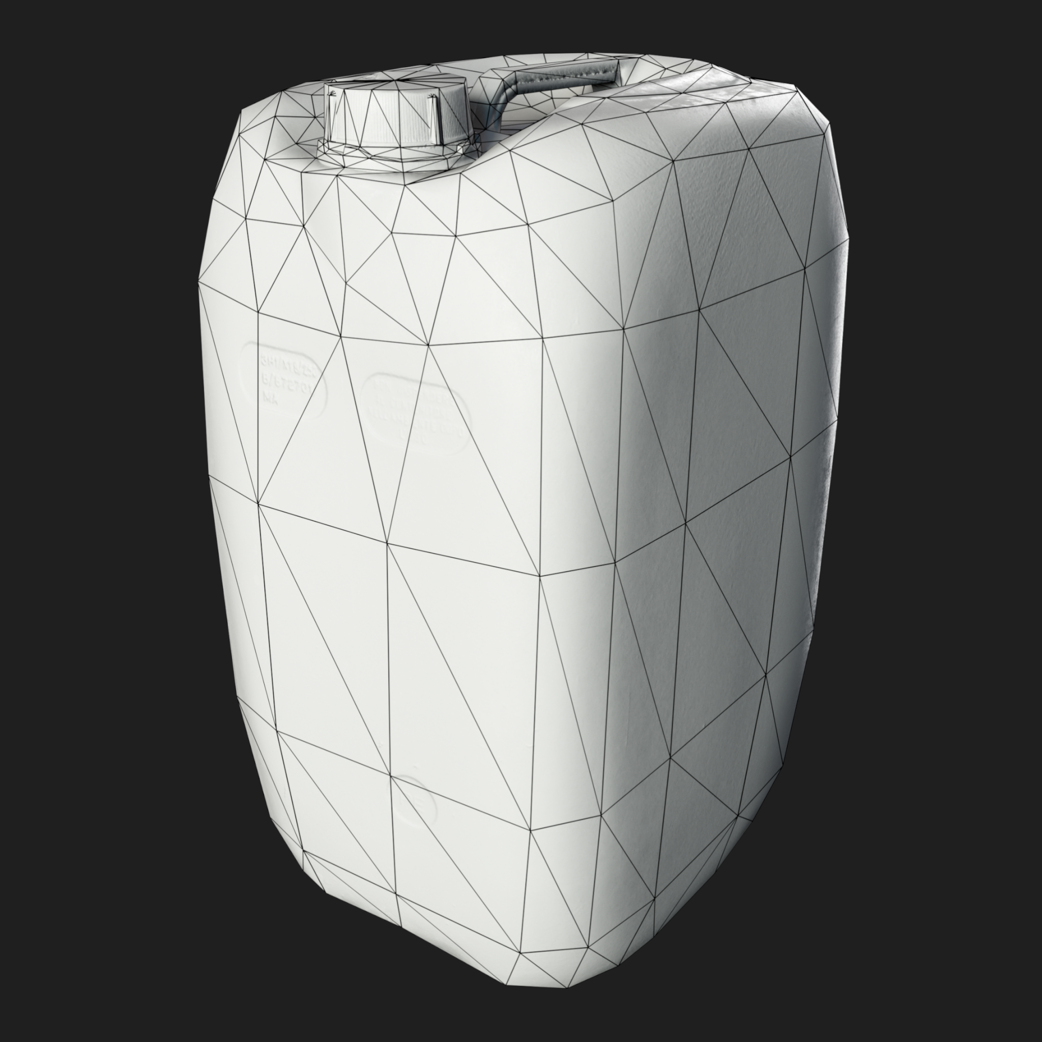 3D Gallon Plastic White