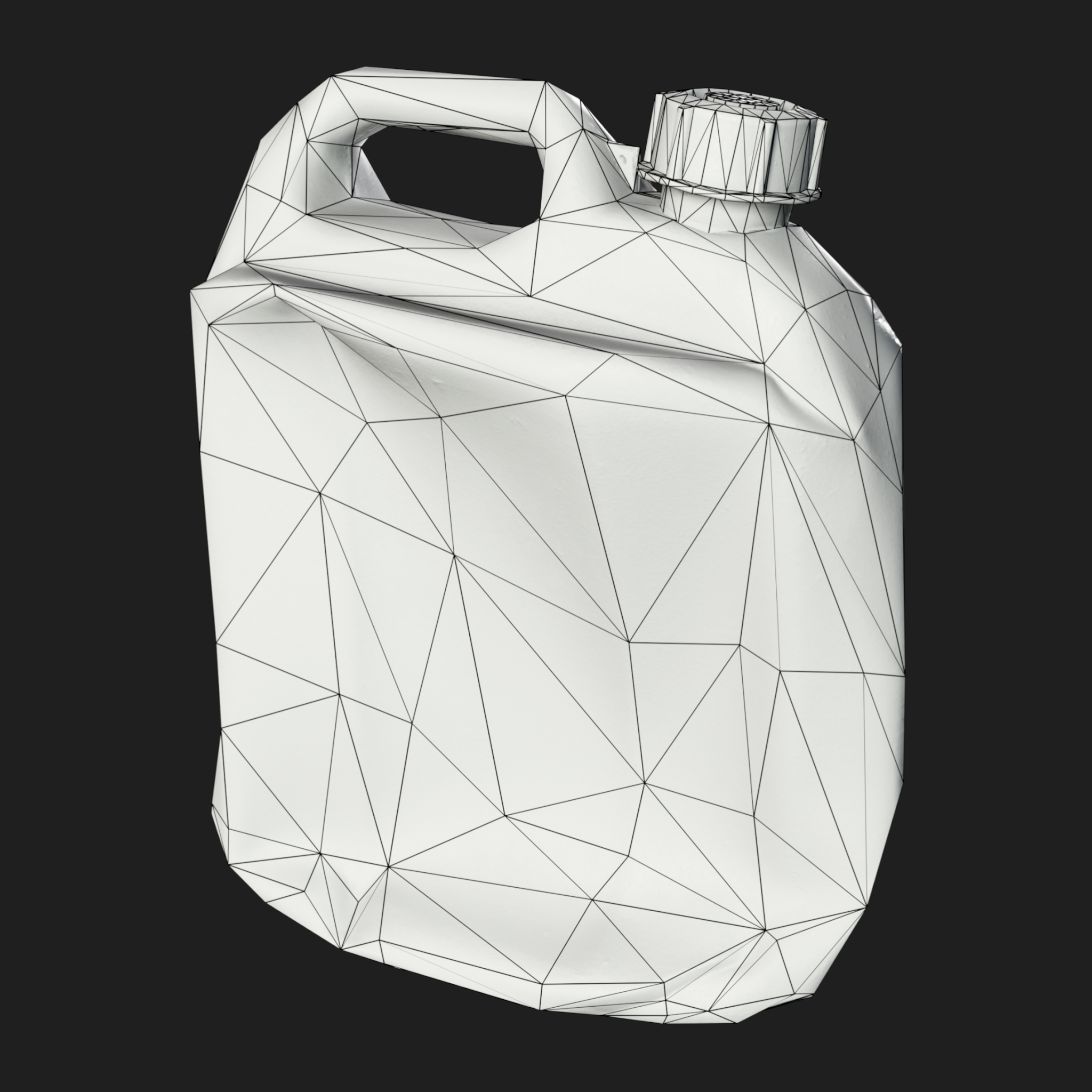 3D Gallon Bottle Rumpled