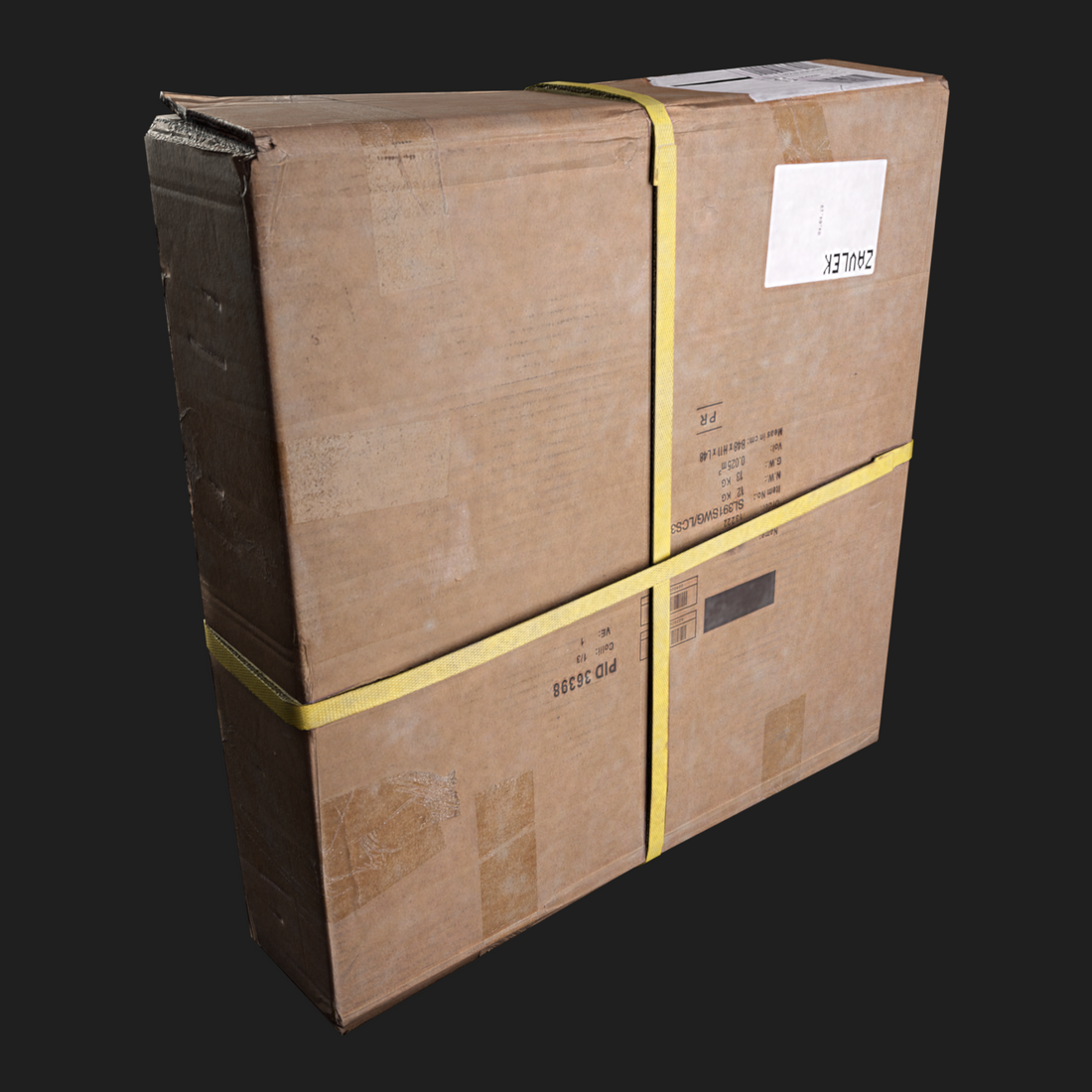 3D Model of Cardboard Box for game development, VFX for film, VR, AR, XR, virtual production
