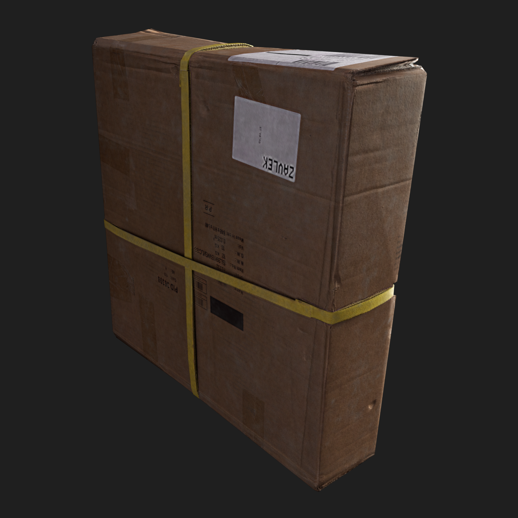 3D Cardboard Box