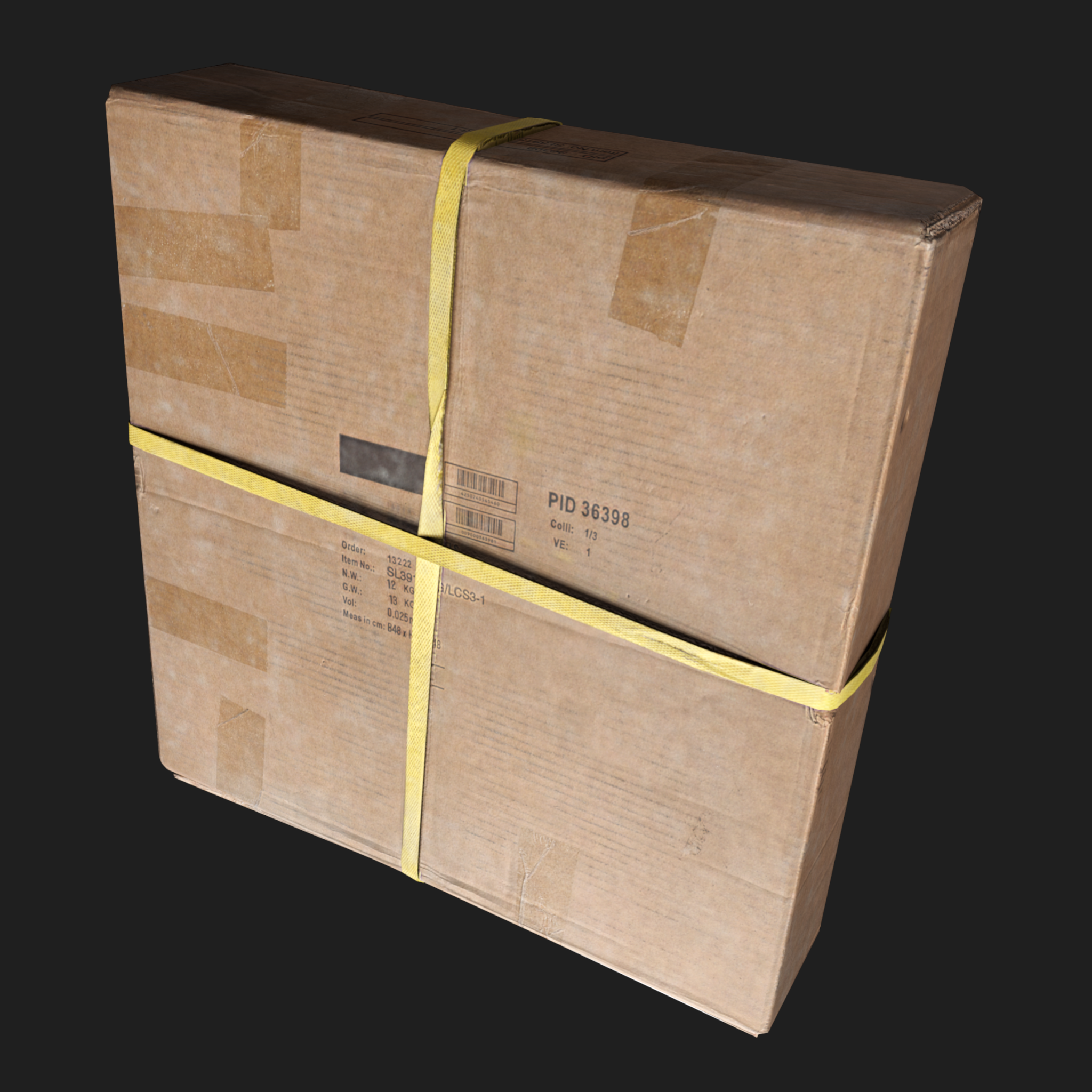 3D Cardboard Box