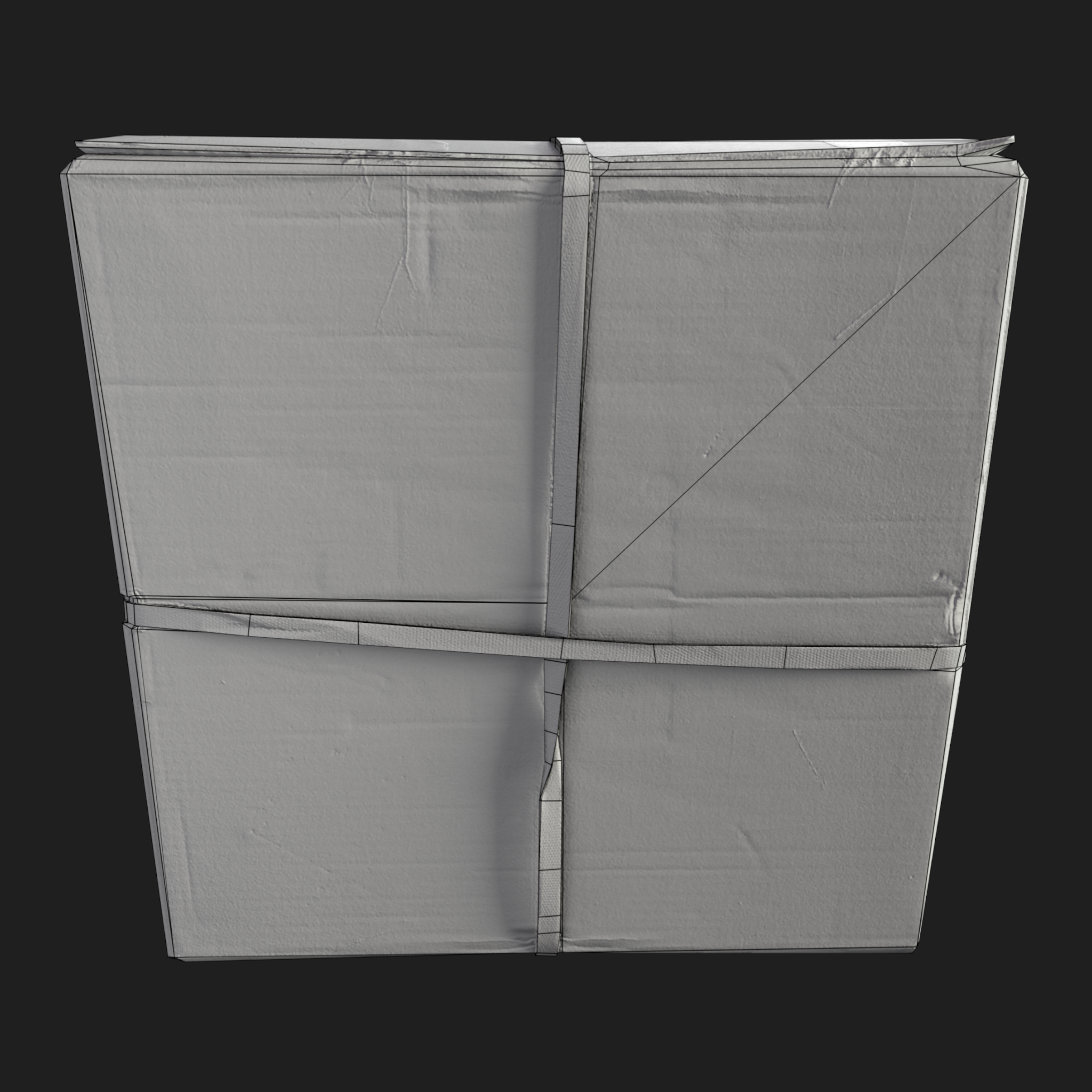 3D Cardboard Box