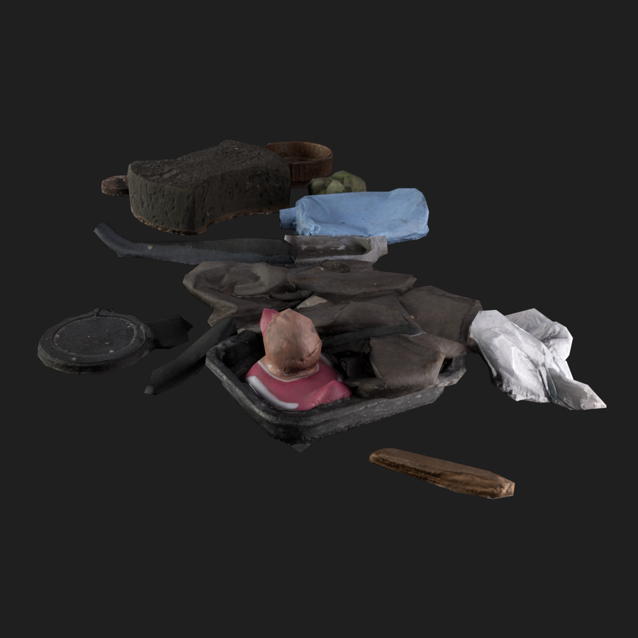3D Rubbish Floor Mix1
