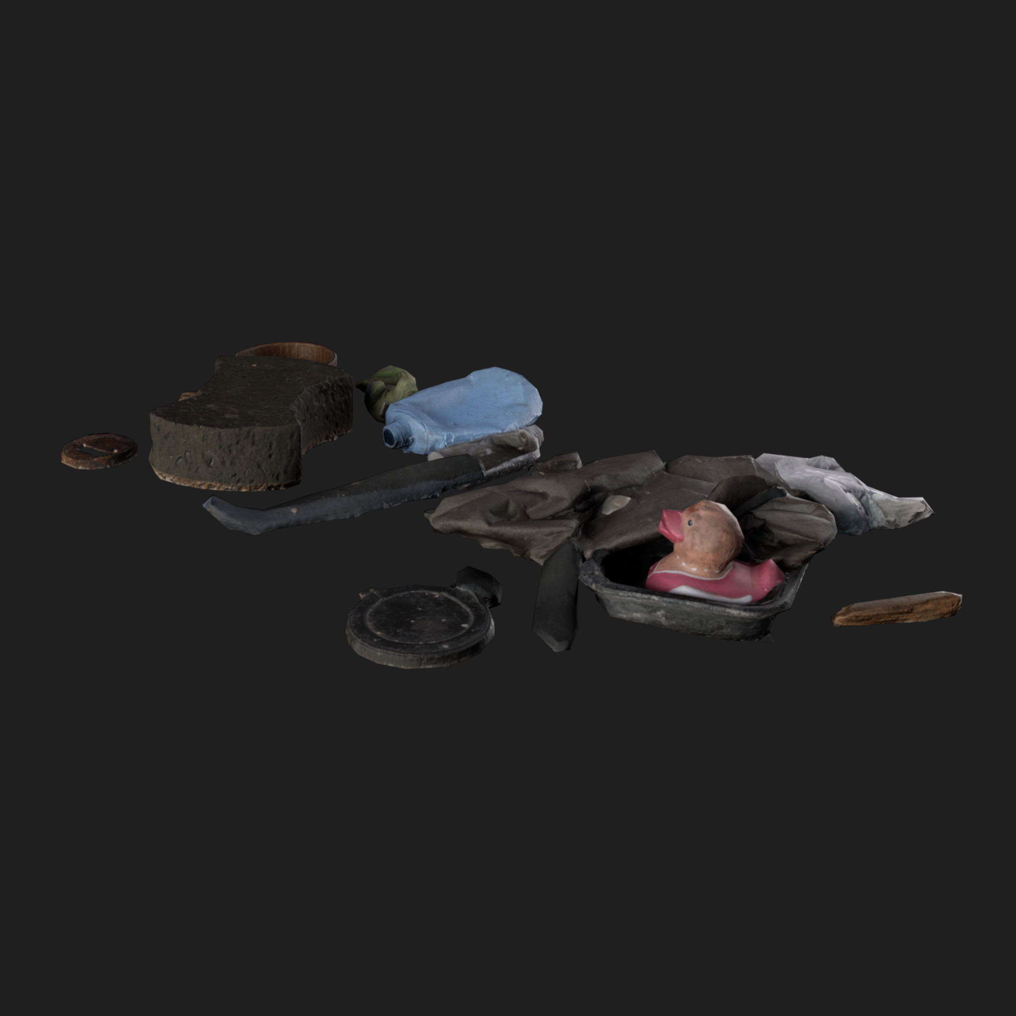 3D Rubbish Floor Mix1