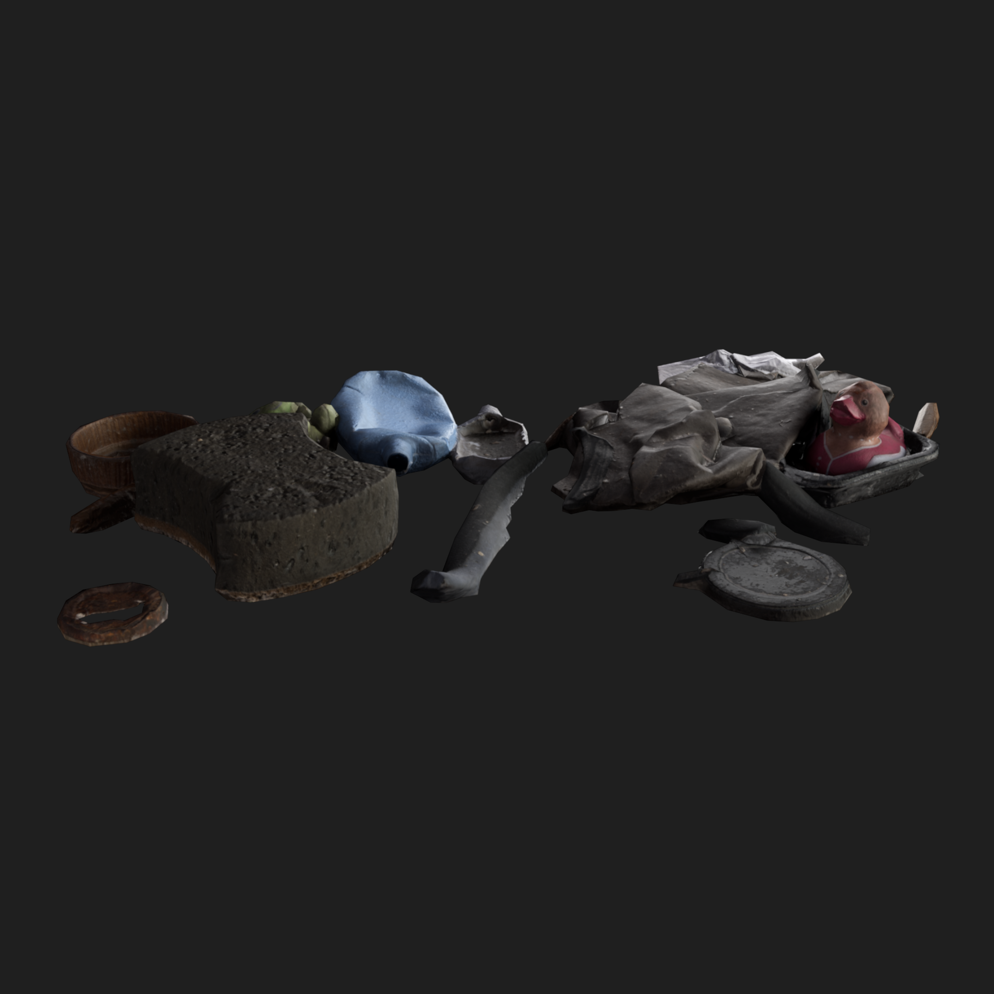 3D Rubbish Floor Mix1