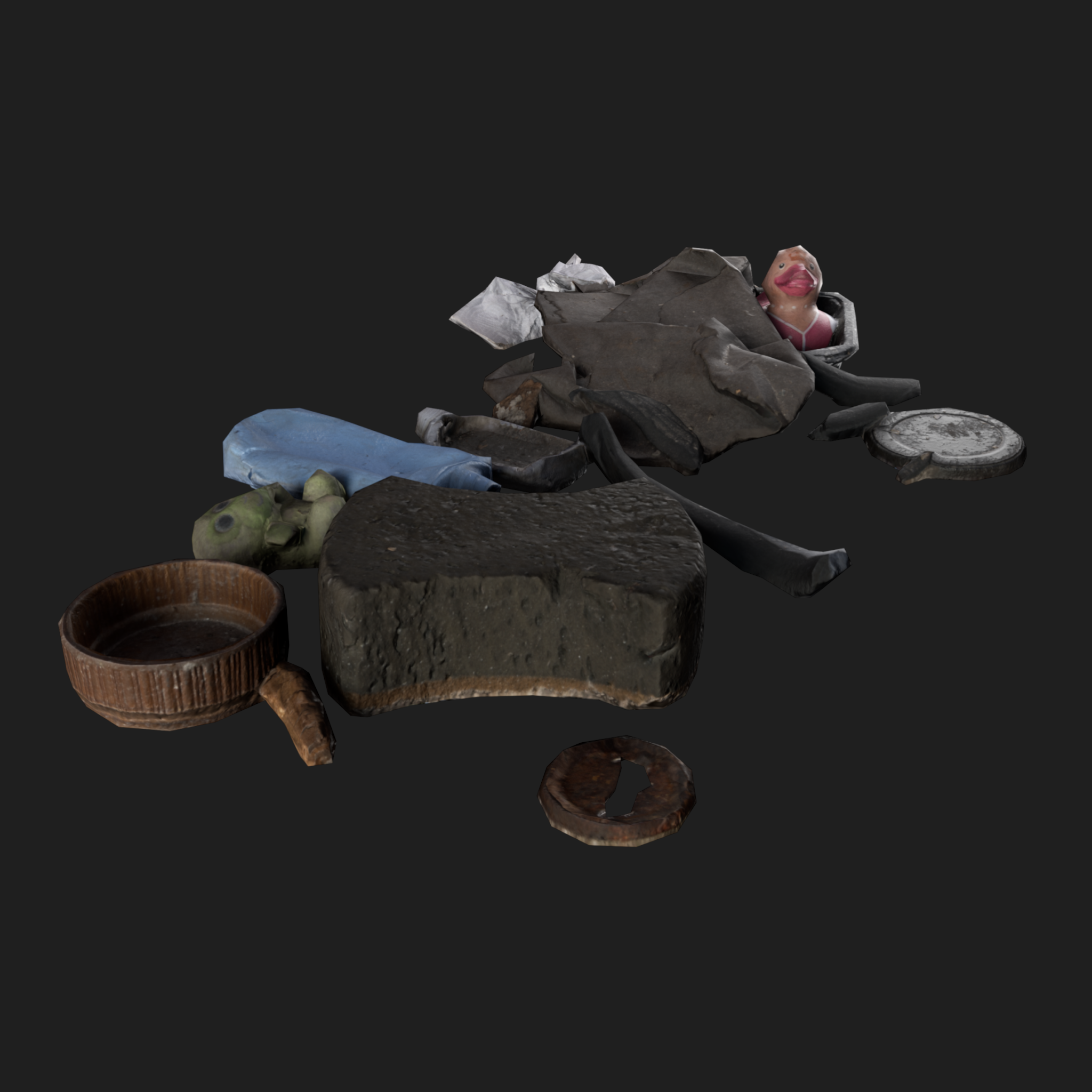 3D Rubbish Floor Mix1