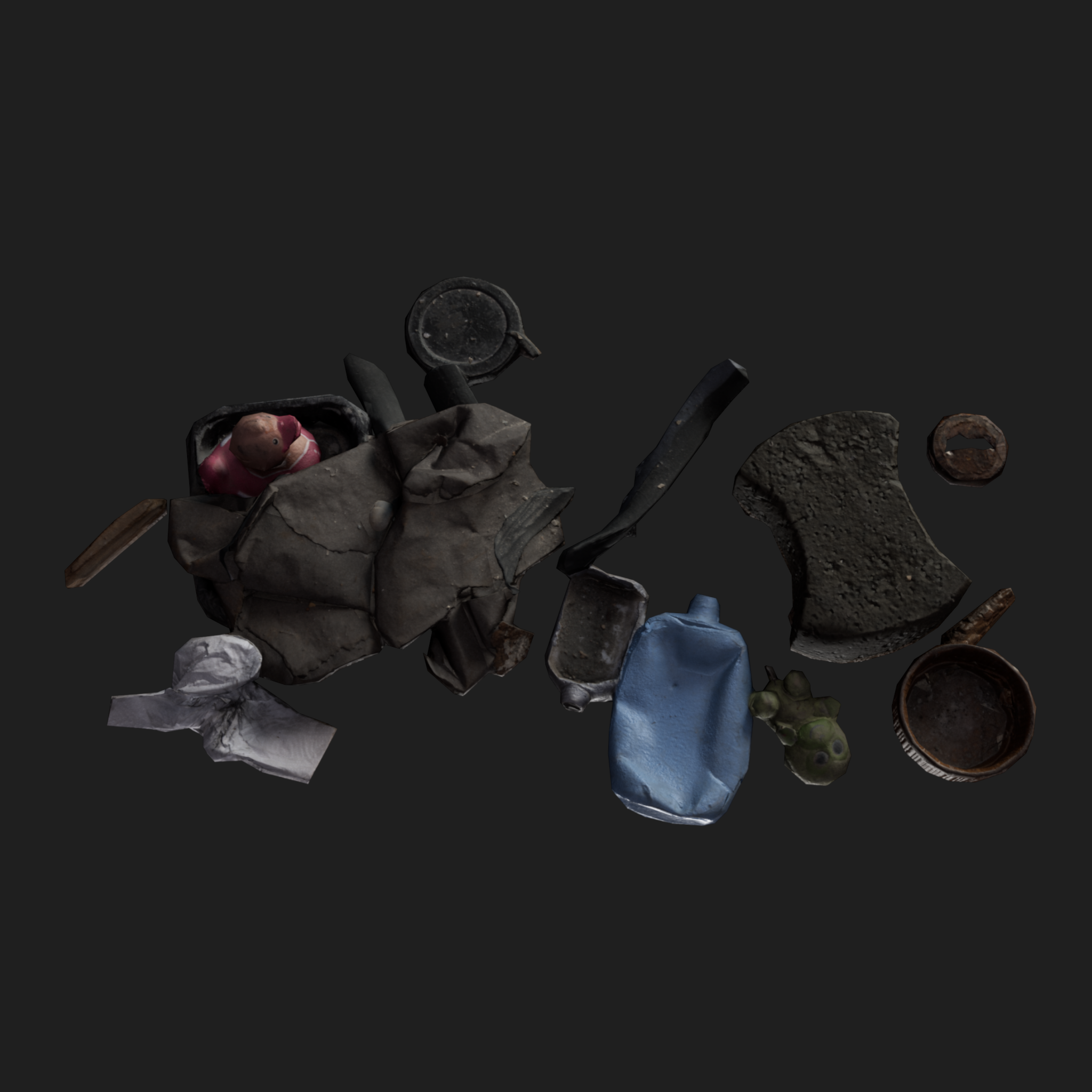 3D Rubbish Floor Mix1
