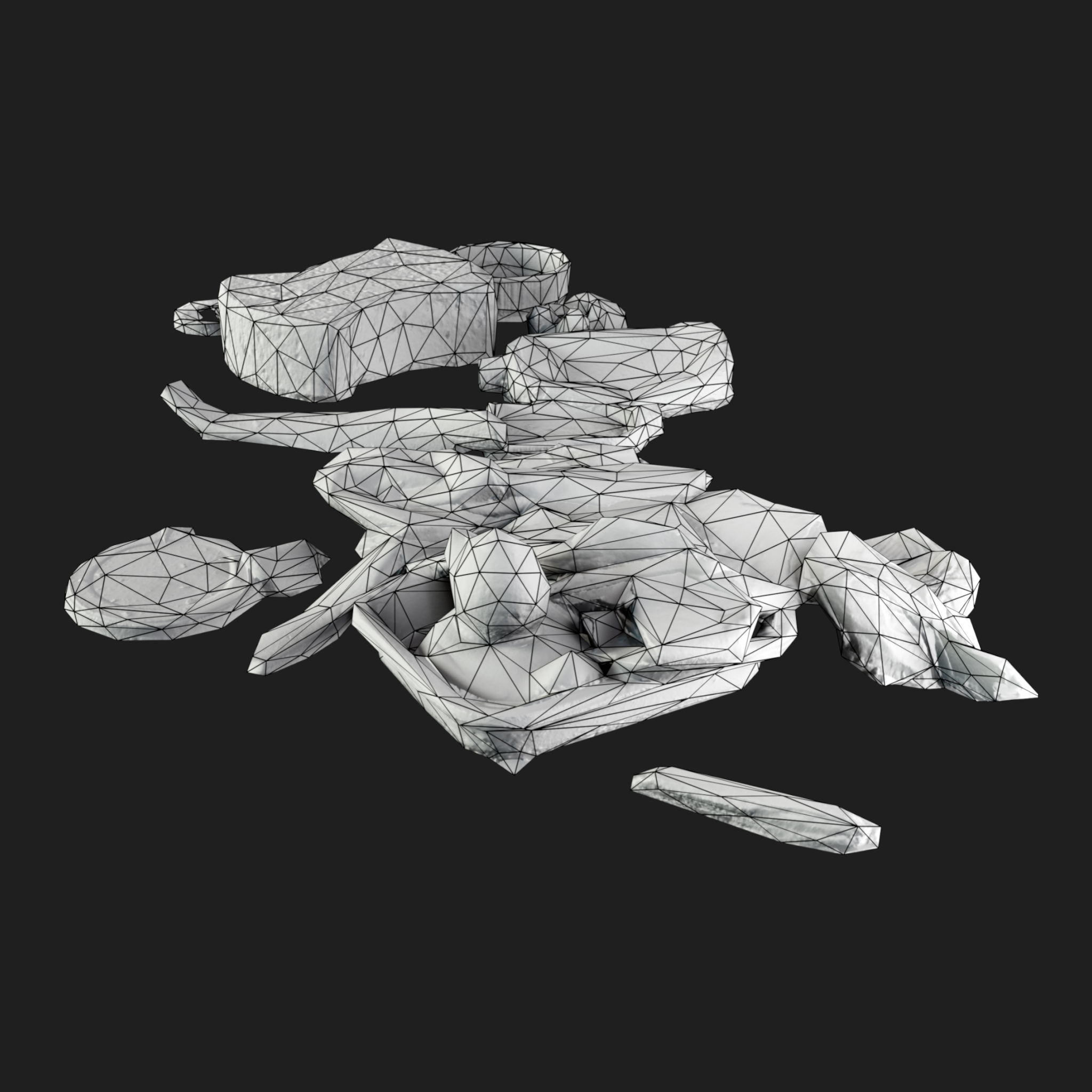3D Rubbish Floor Mix1