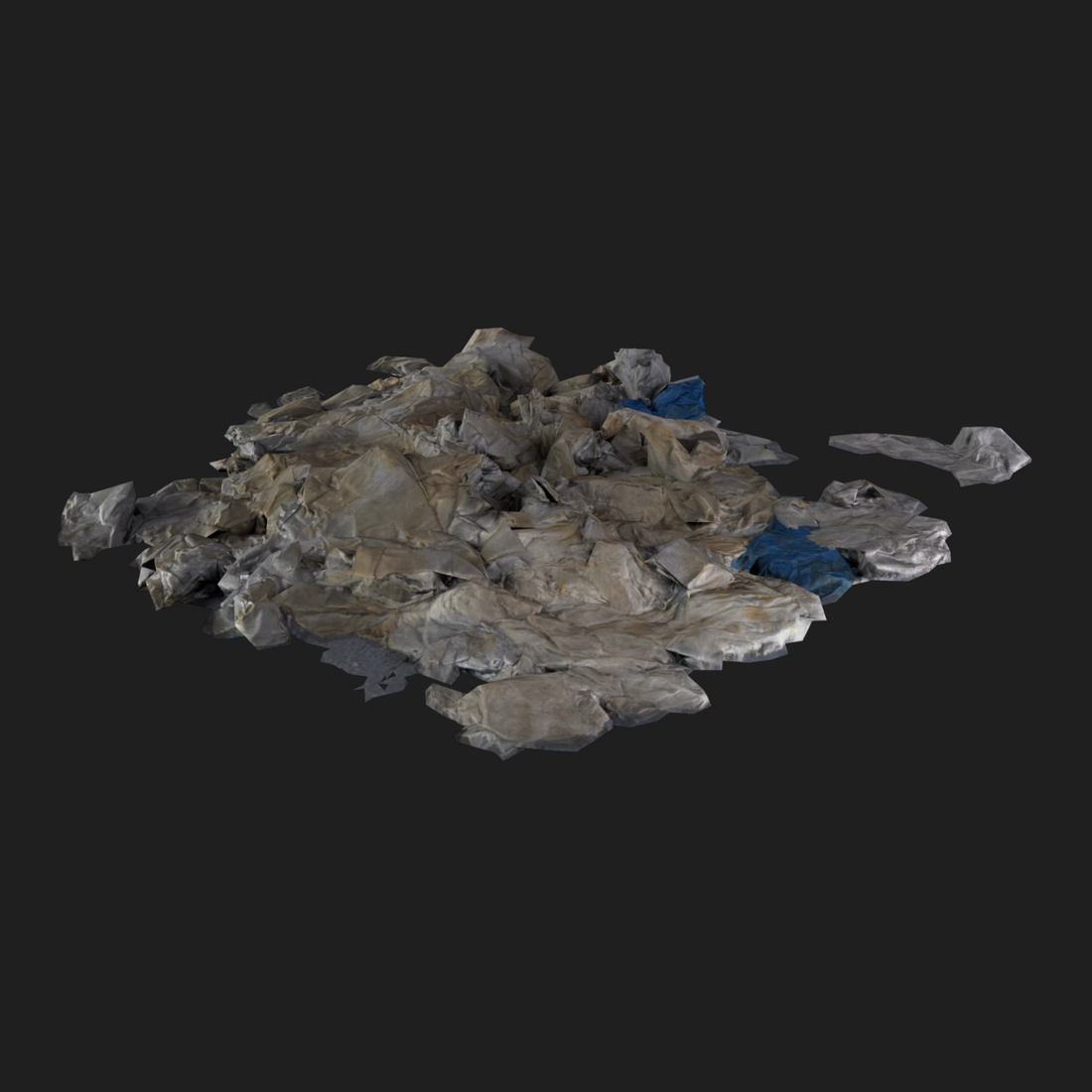 3D Wet Paper Pile