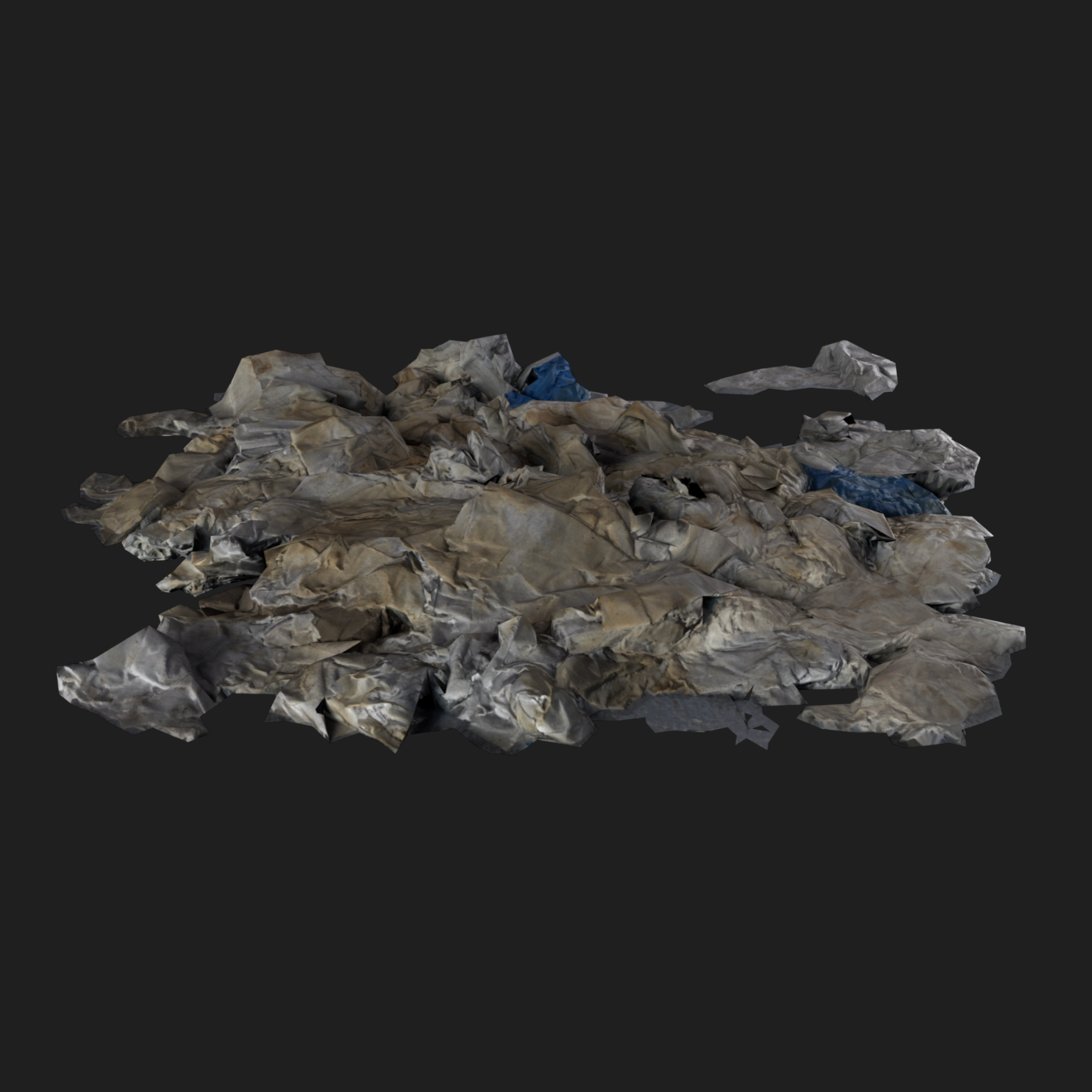 3D Wet Paper Pile