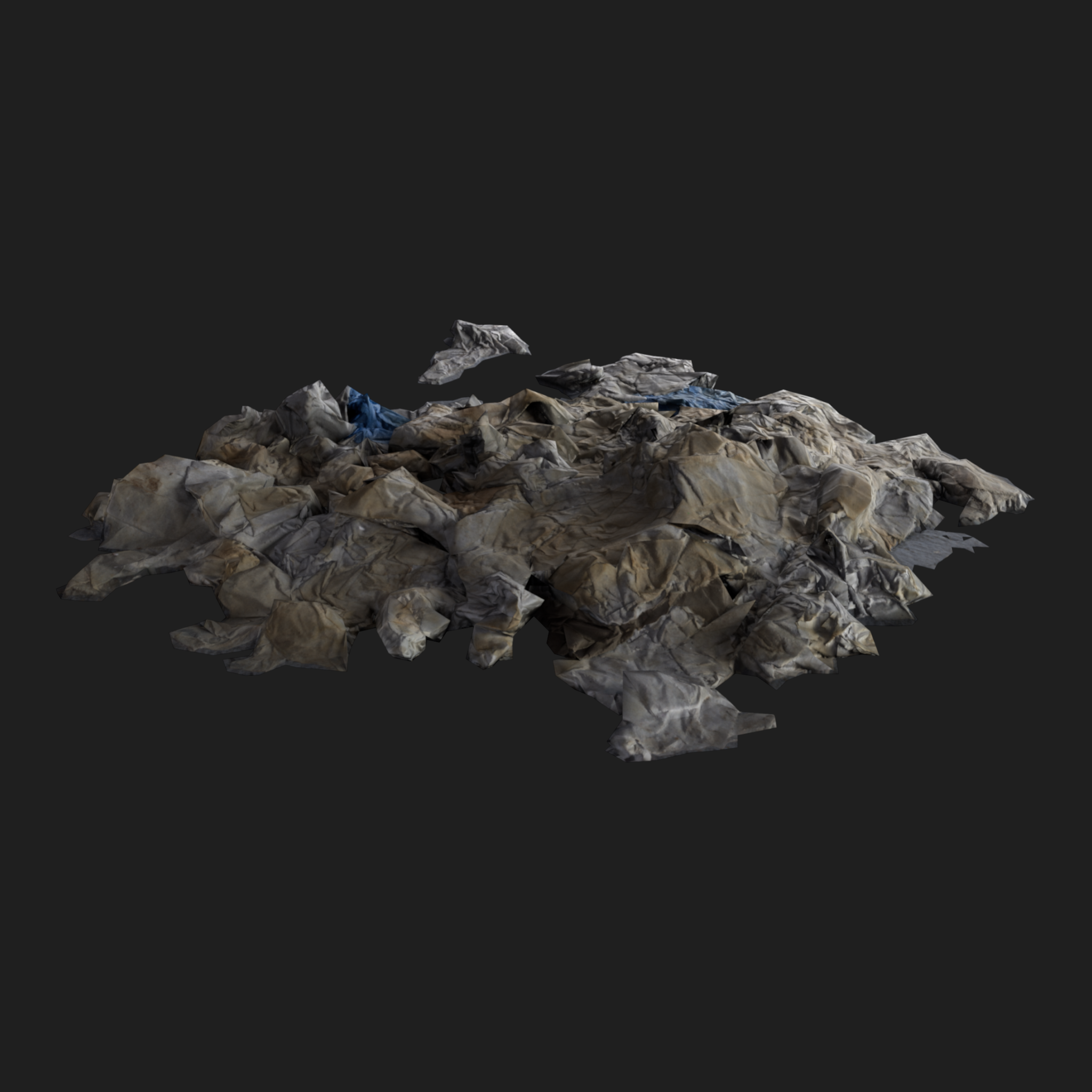 3D Wet Paper Pile
