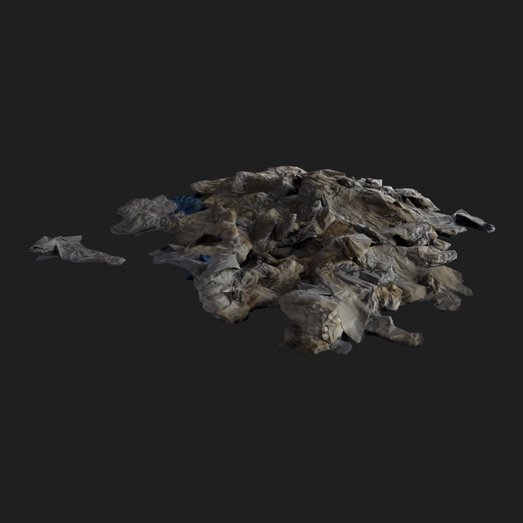 3D Wet Paper Pile