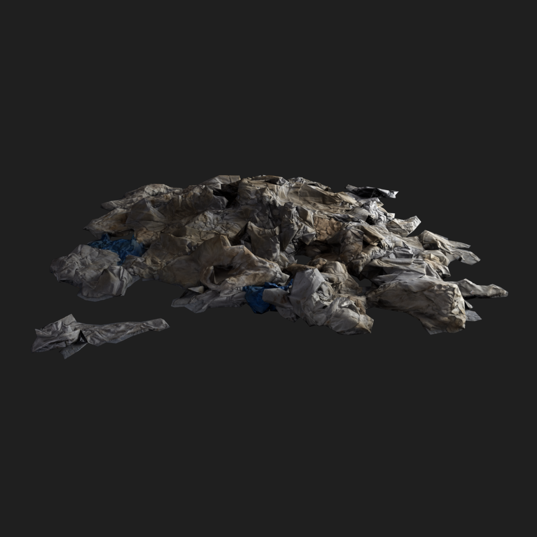 3D Wet Paper Pile