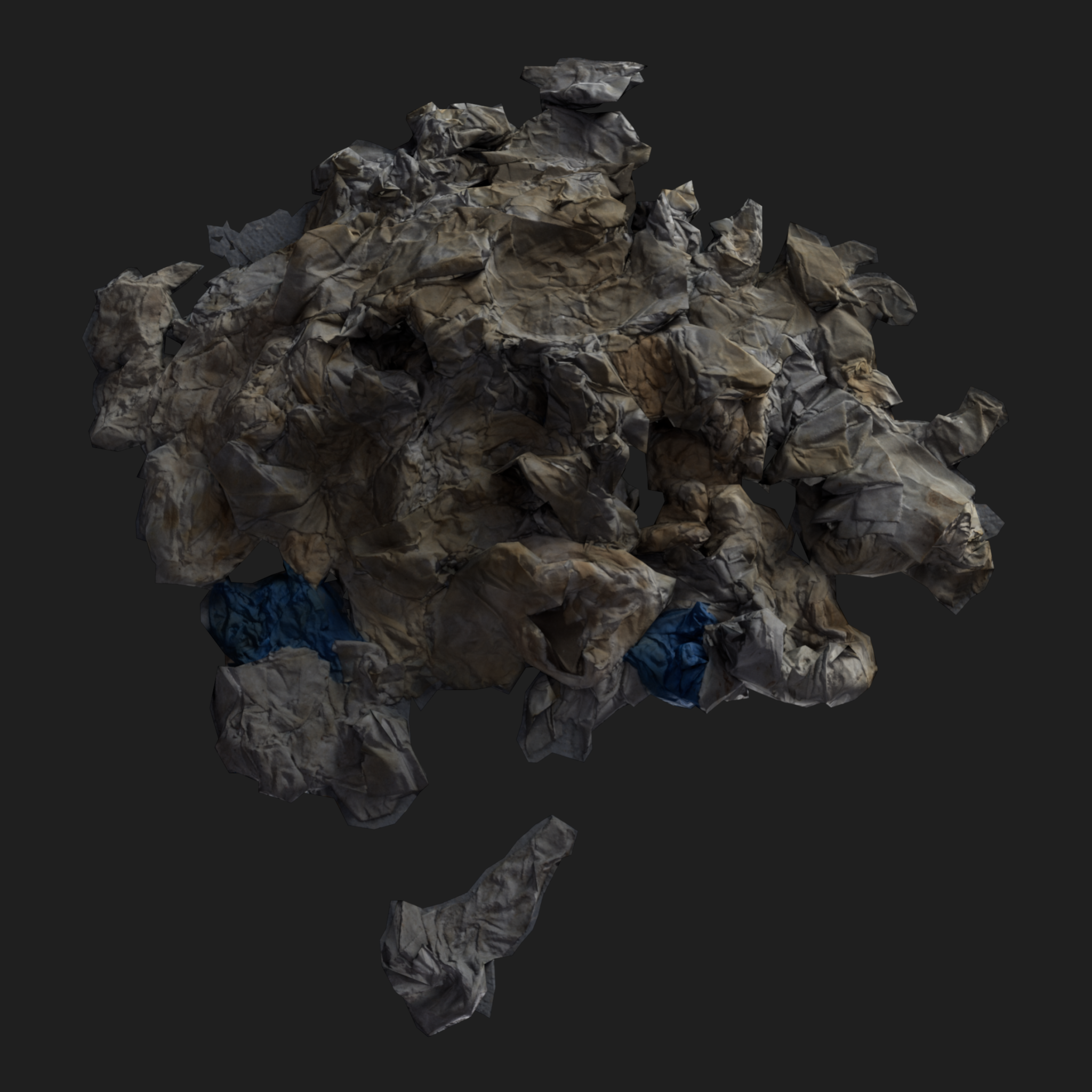3D Wet Paper Pile