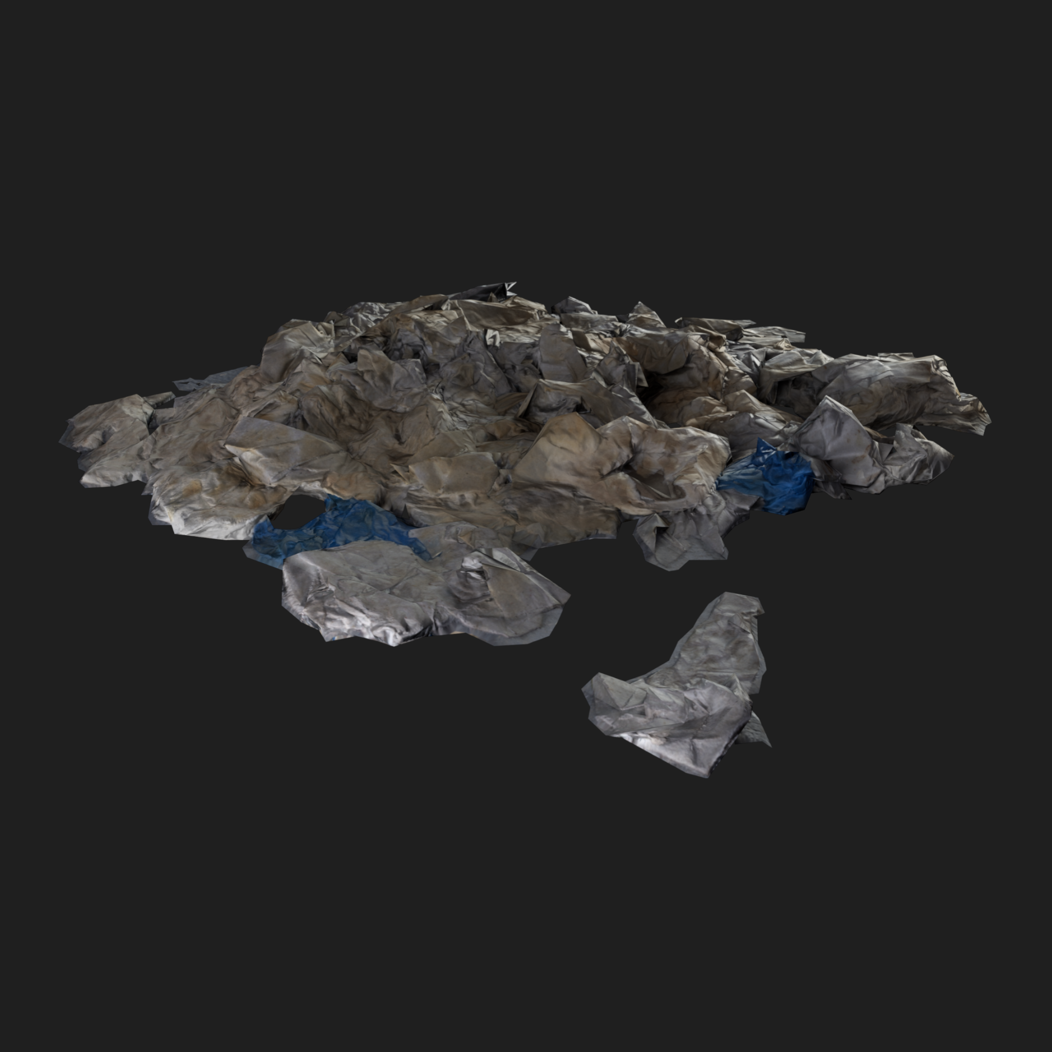 3D Wet Paper Pile