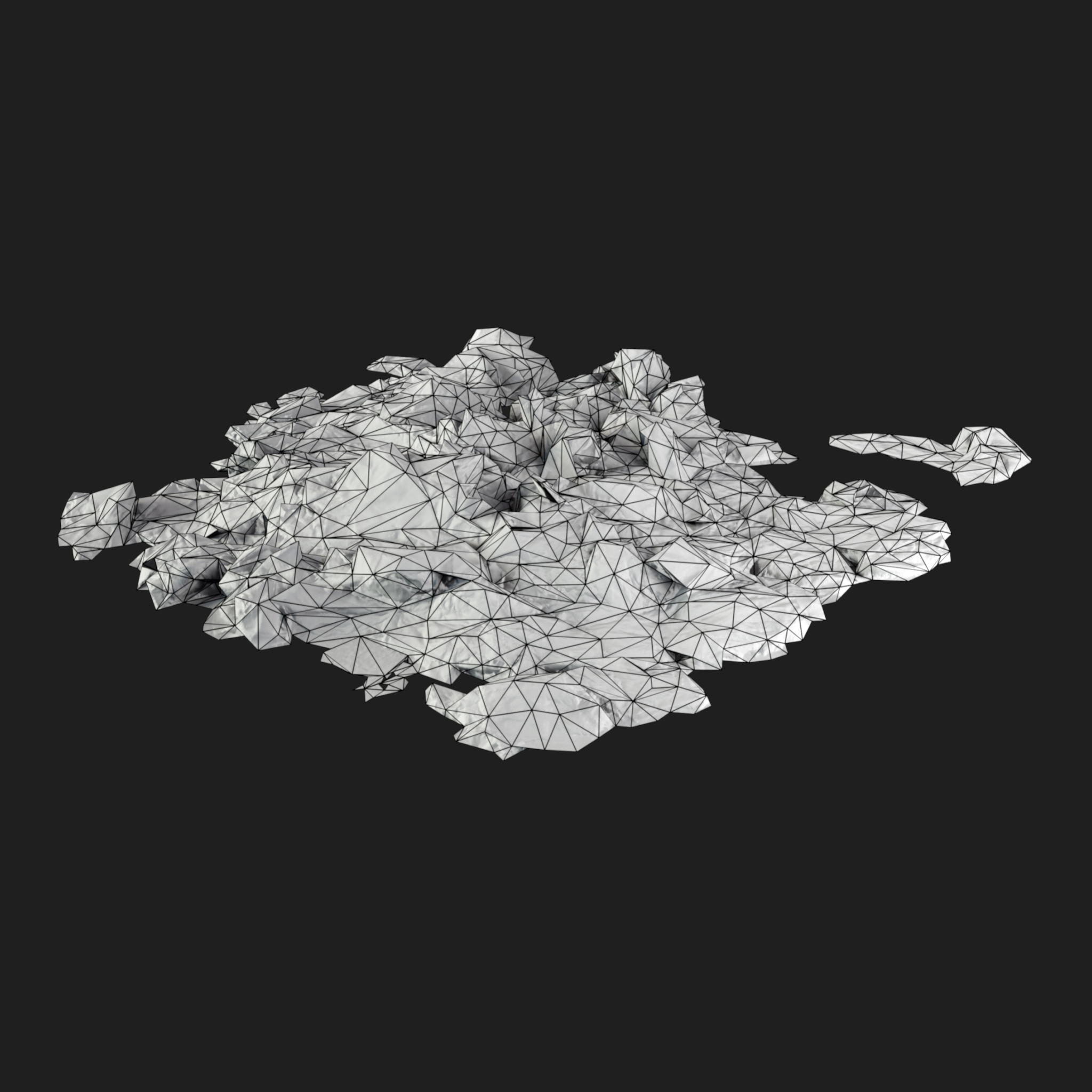 3D Wet Paper Pile