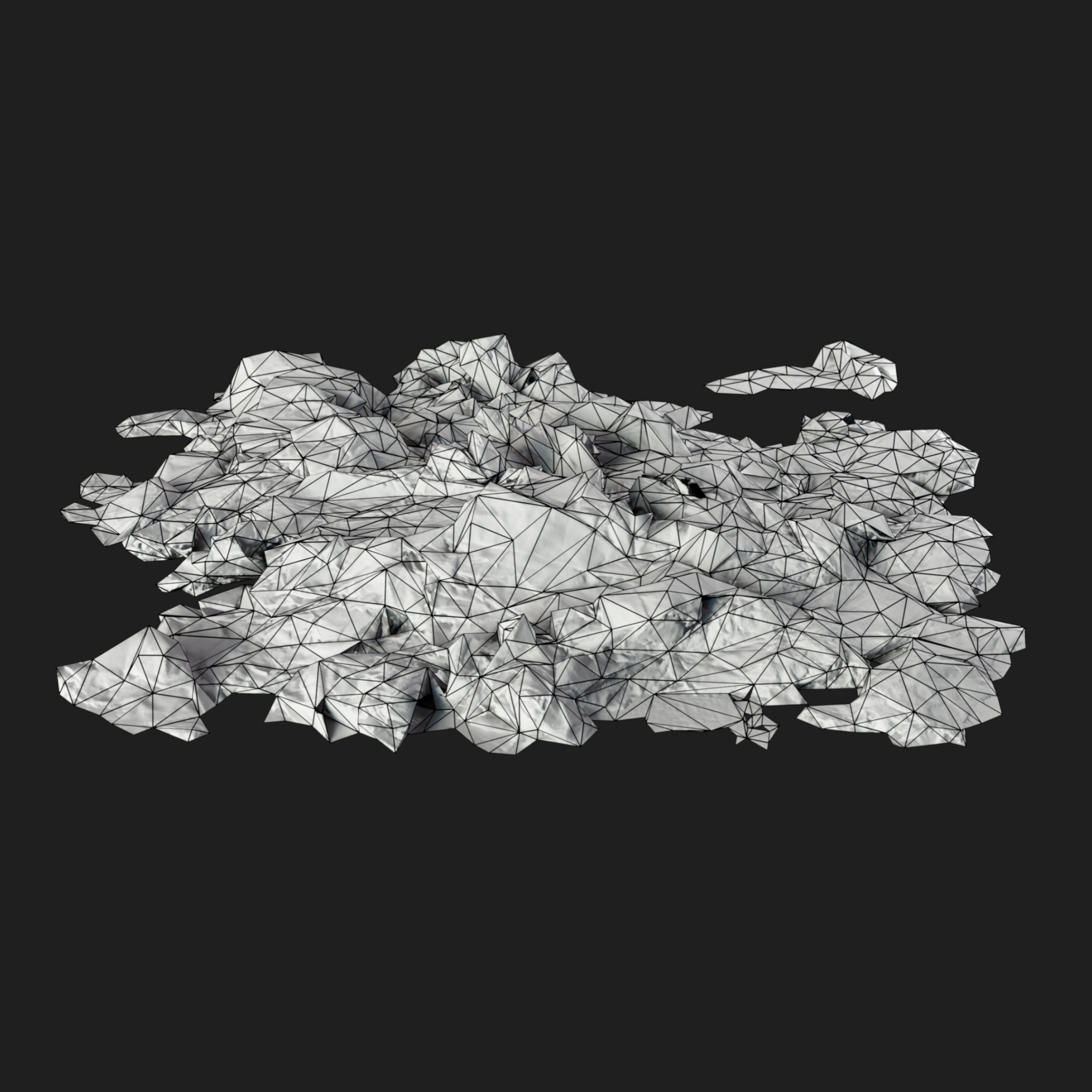 3D Wet Paper Pile