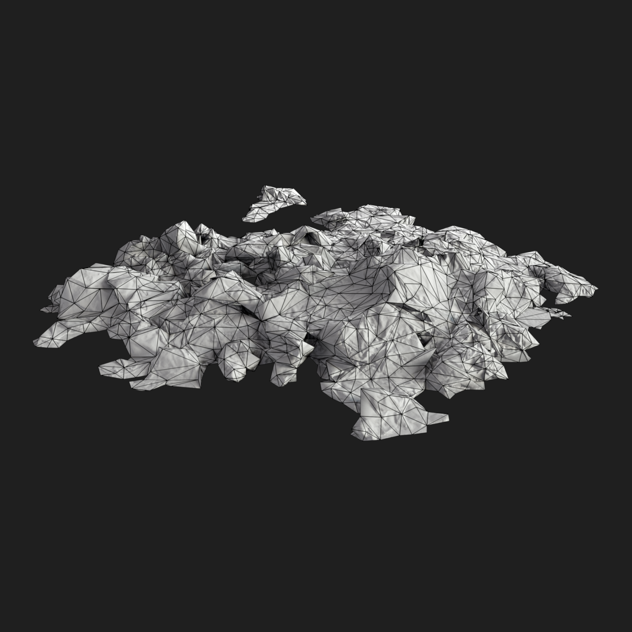 3D Wet Paper Pile